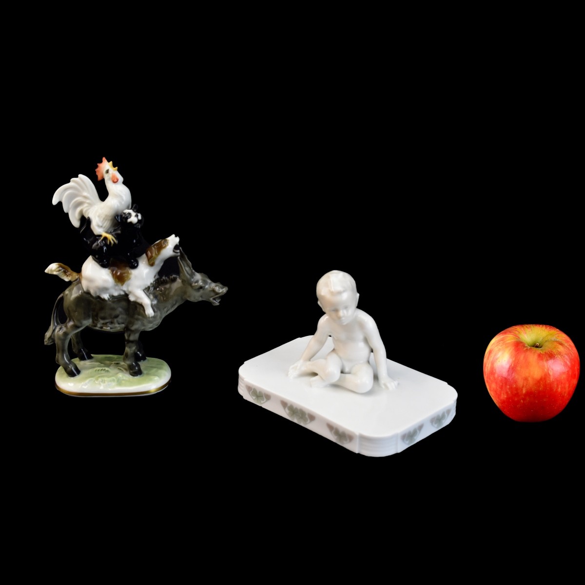 Vintage Glazed Porcelain Figurines