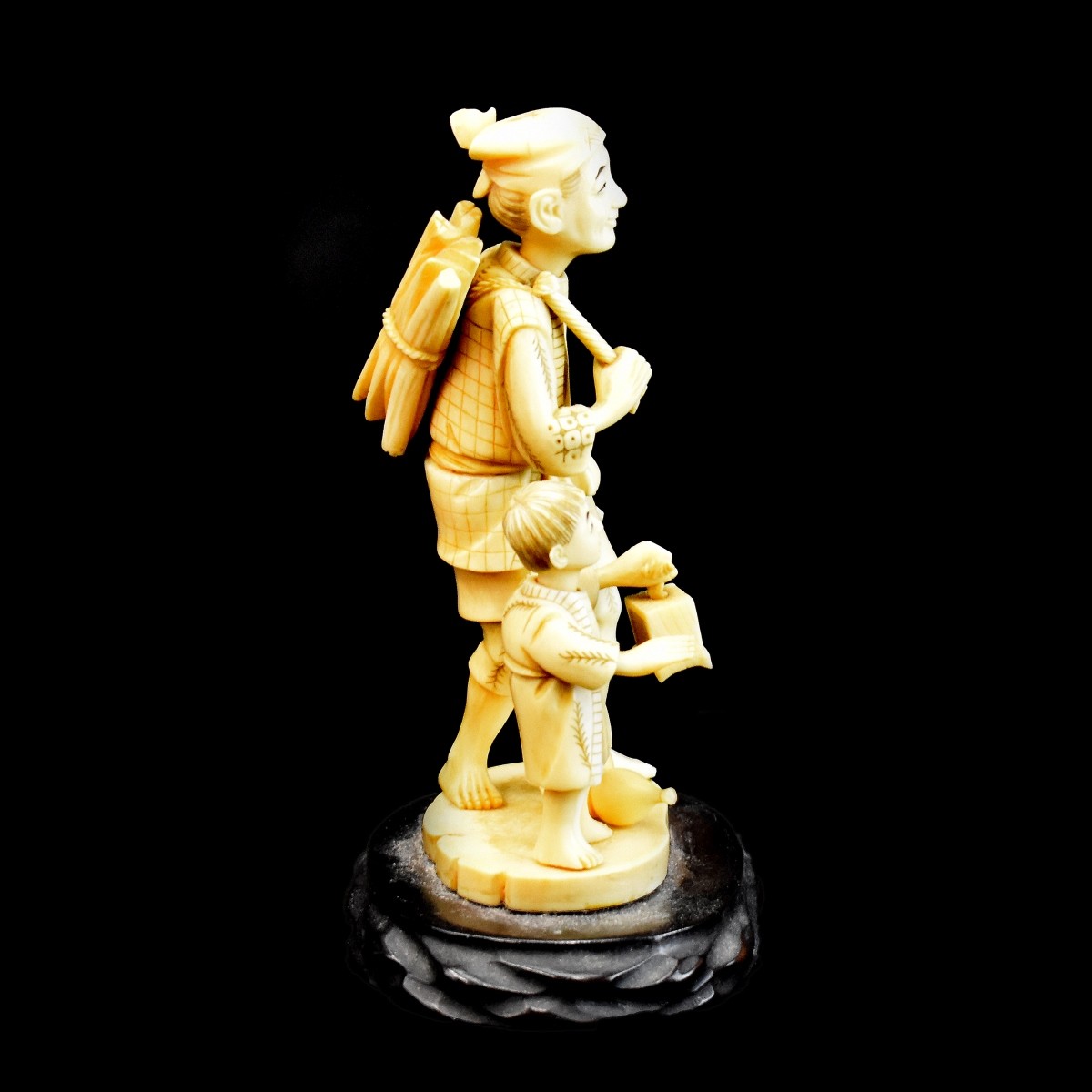 Japanese Carved Ivory Group
