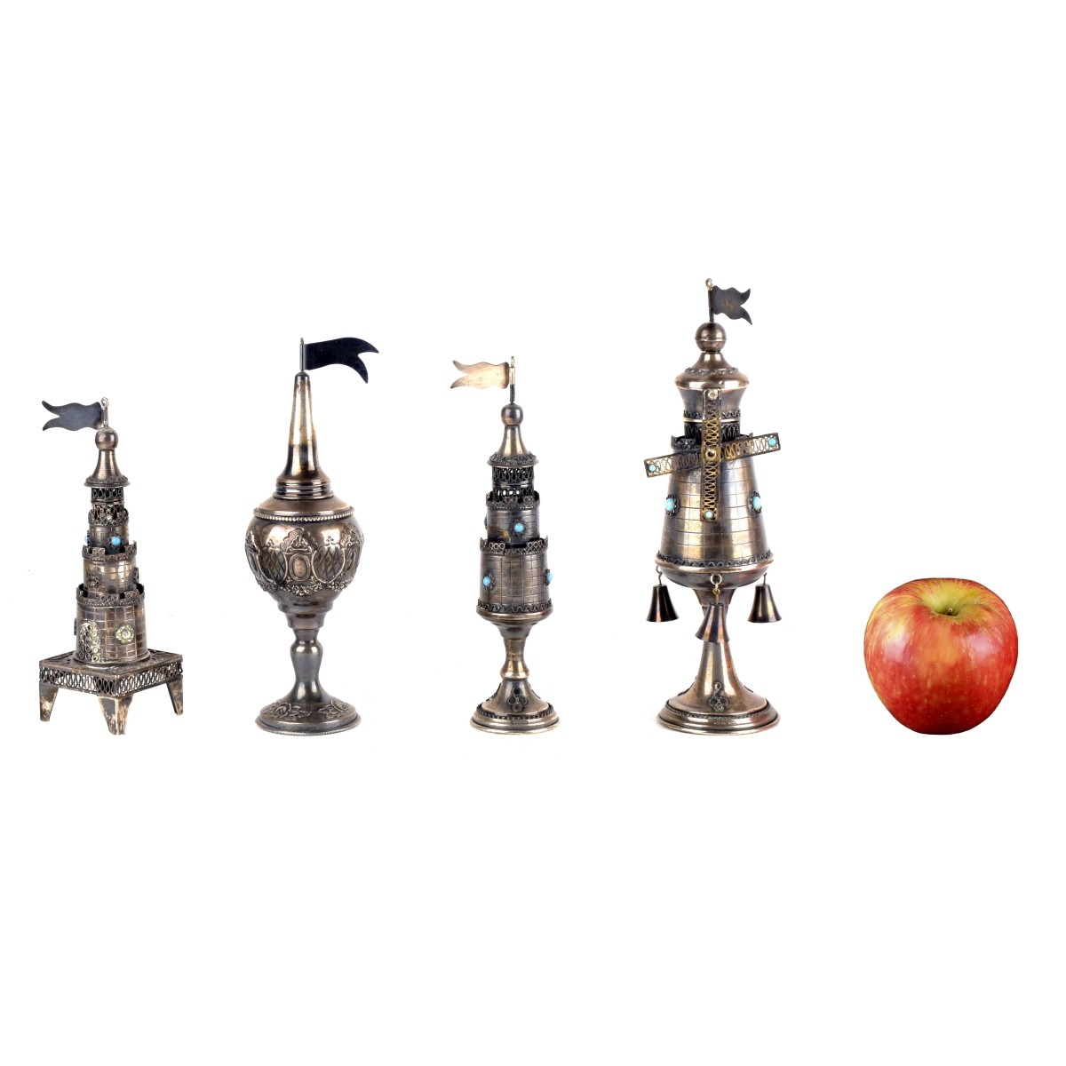 Judaica Sterling Silver Spice Boxes