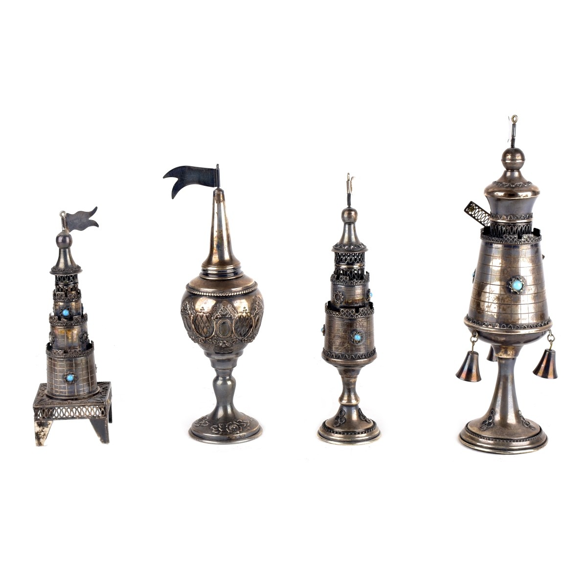 Judaica Sterling Silver Spice Boxes