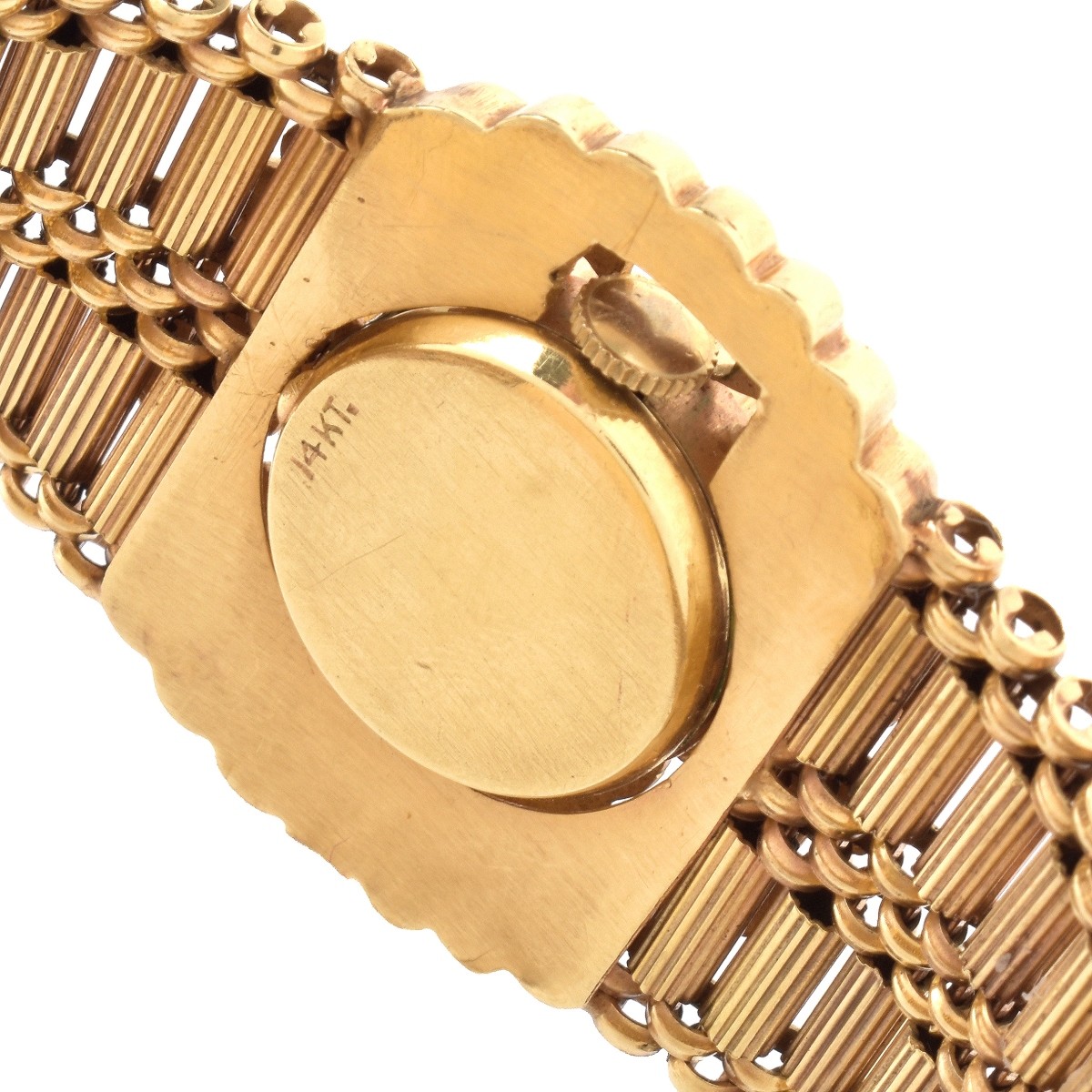 Diamond and 14K Bracelet Watch