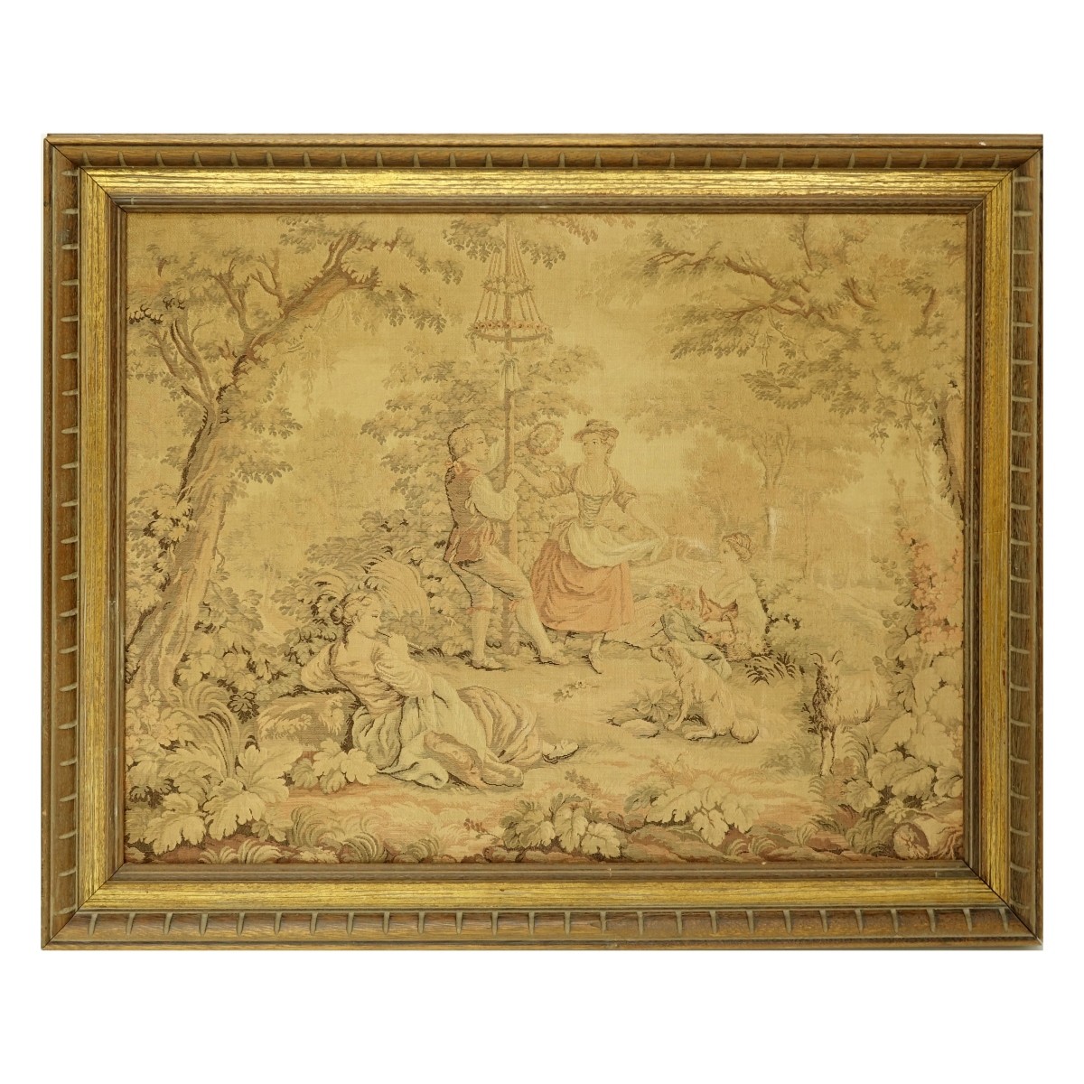 Aubusson Tapestry Pastoral Maypole