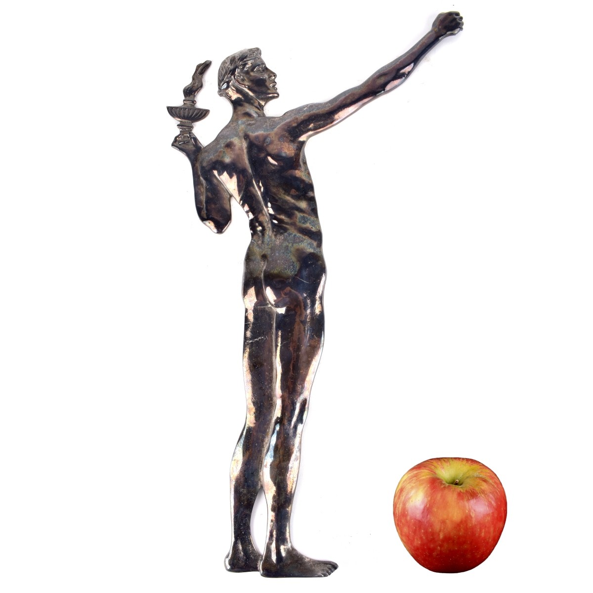 Silvered Bronze Figural Sculpture