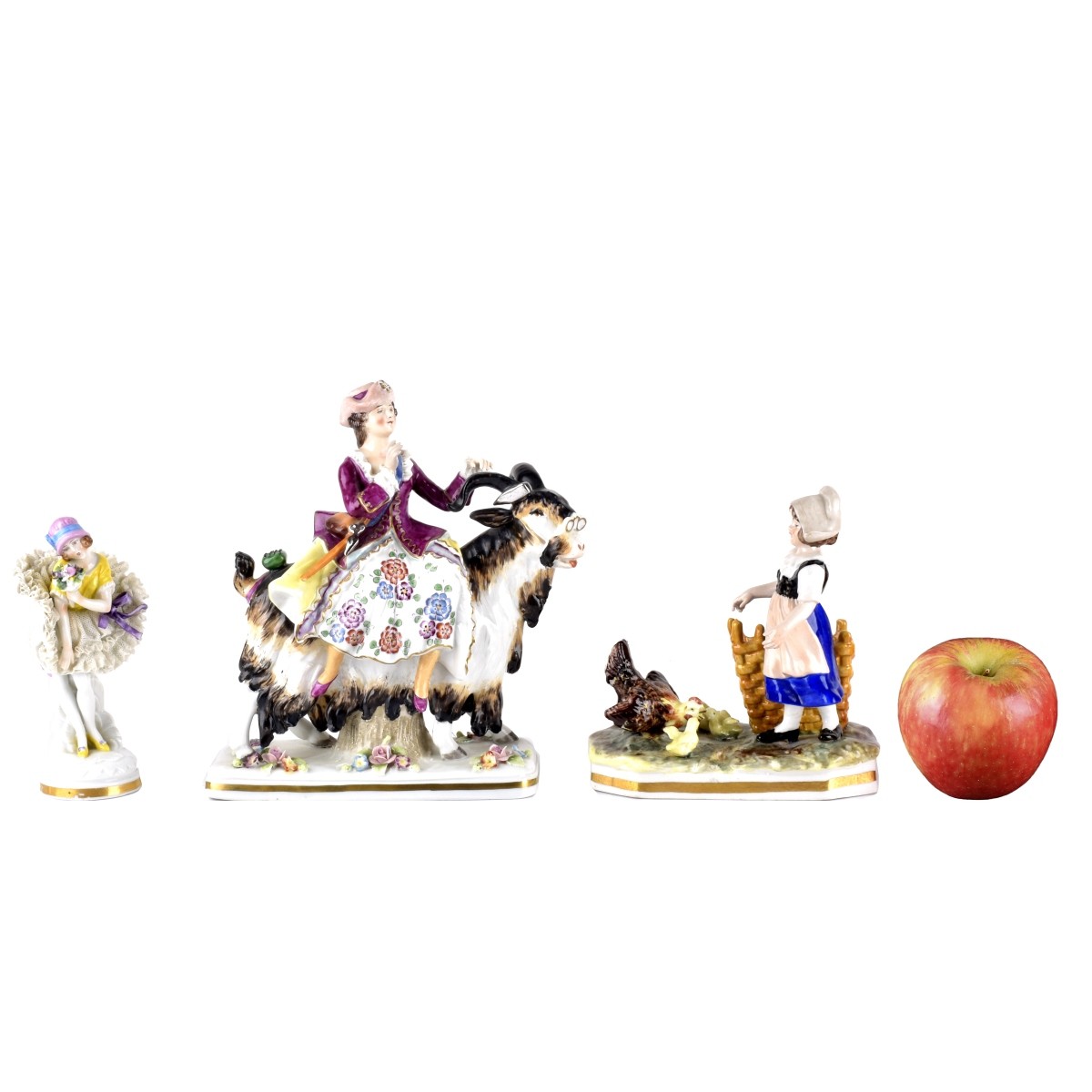 Three Vintage German Porcelain Figurines