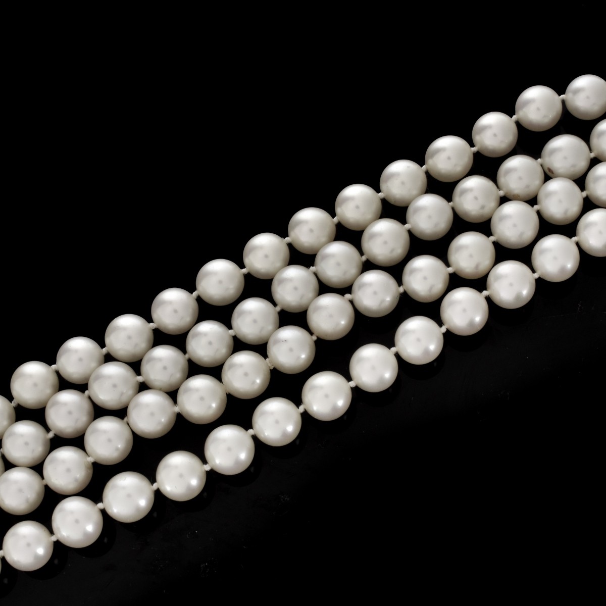 46" 8.5mm Pearl Necklace