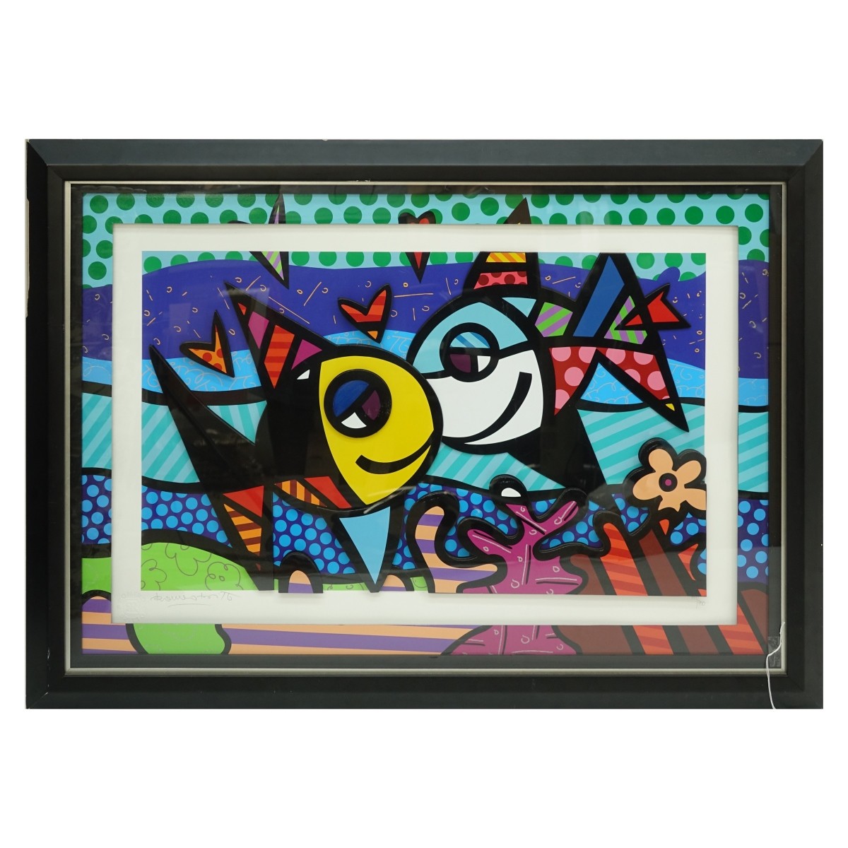 Romero Britto (1963 - ) Lithograph