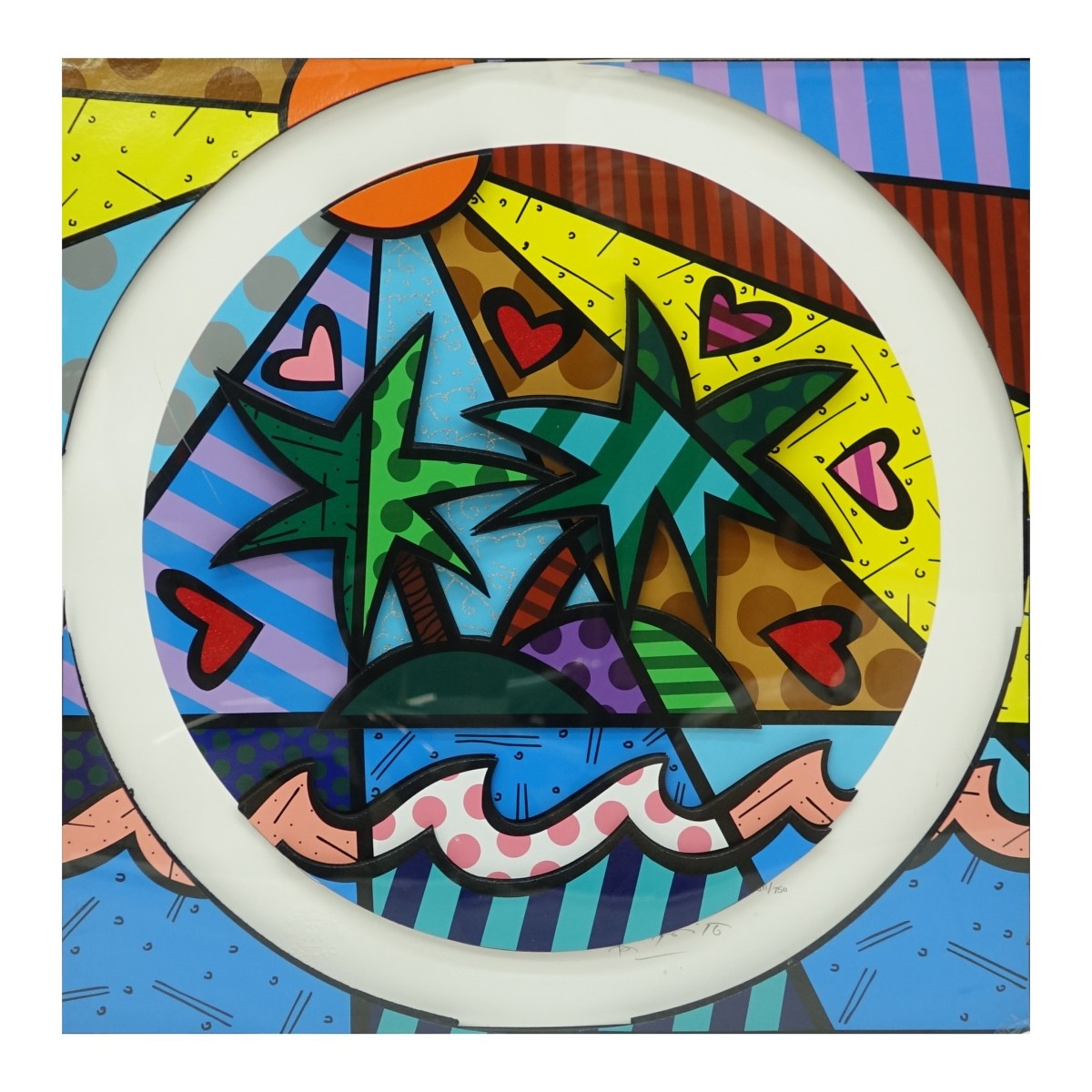 Romero Britto (1963 - ) Lithograph