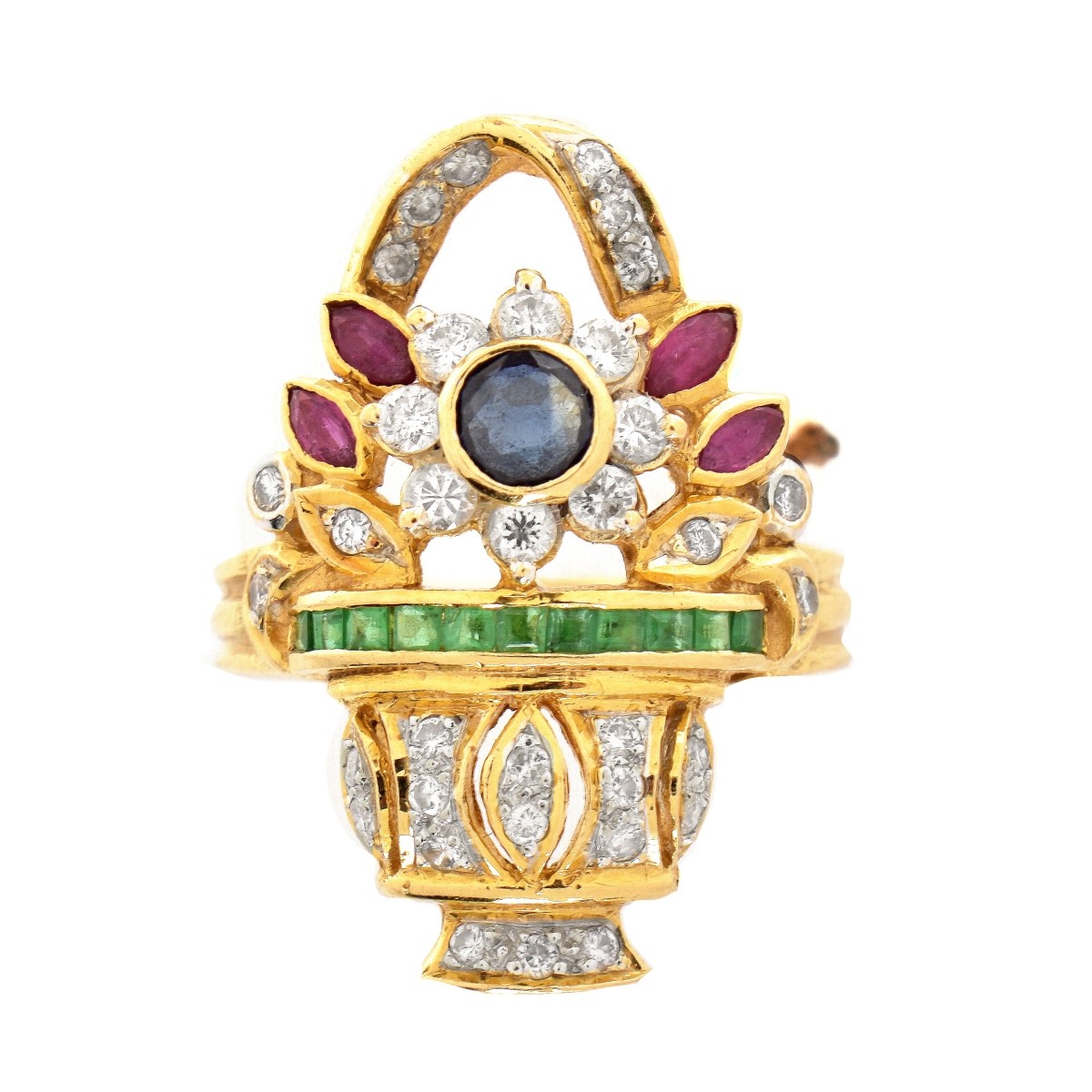 Gemstone and 18K Ring