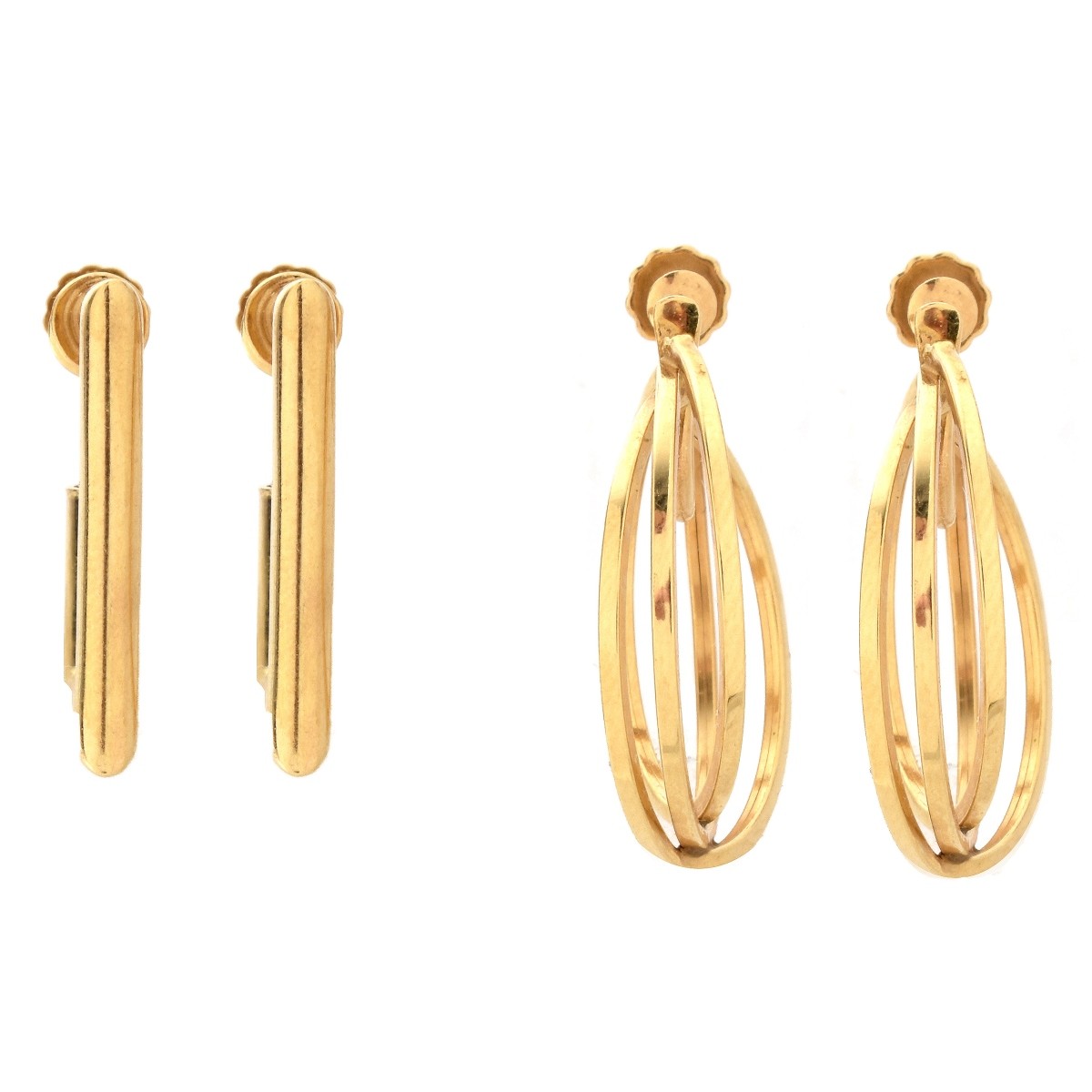 Two Pair 14K Earrings