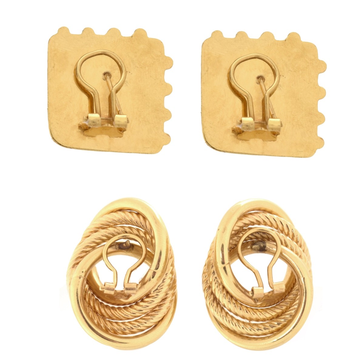 Two Pair 14K Earrings