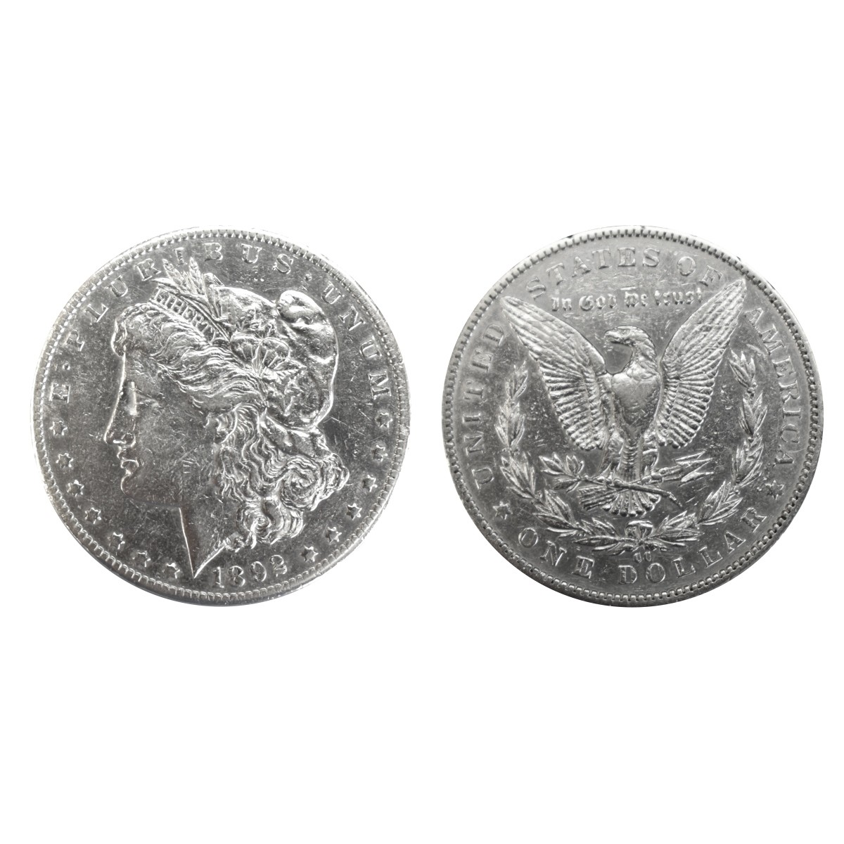 1892-CC Silver Morgan Dollar Coin