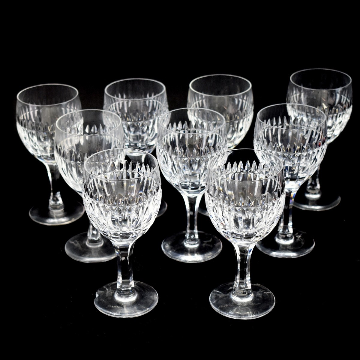 Baccarat Style Crystal Wine Glasses