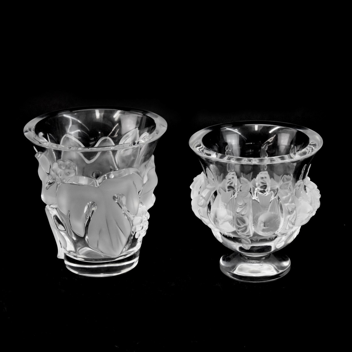Lalique Crystal Vases