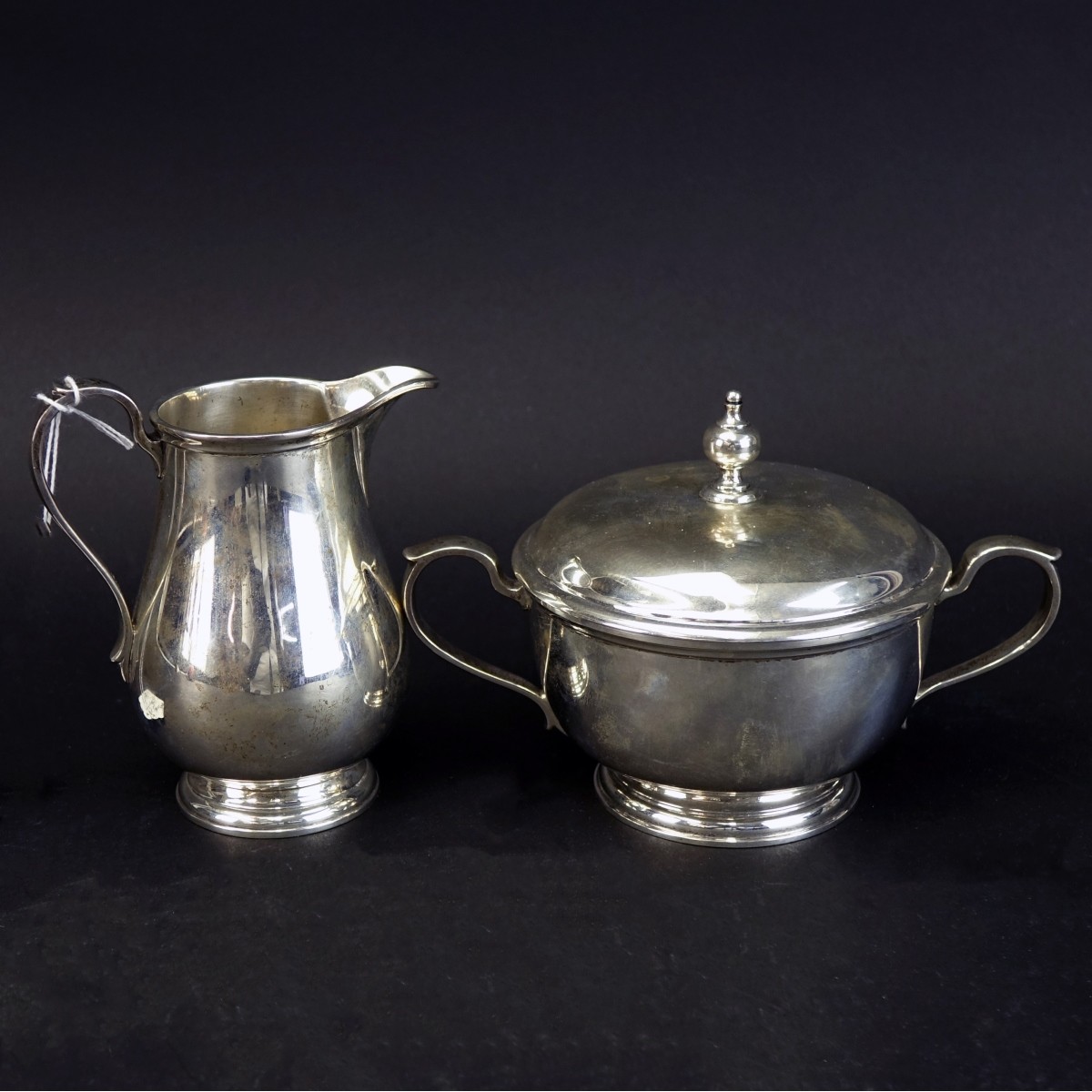 Tiffany Sterling Cream Pitcher and Lidded Sugar
