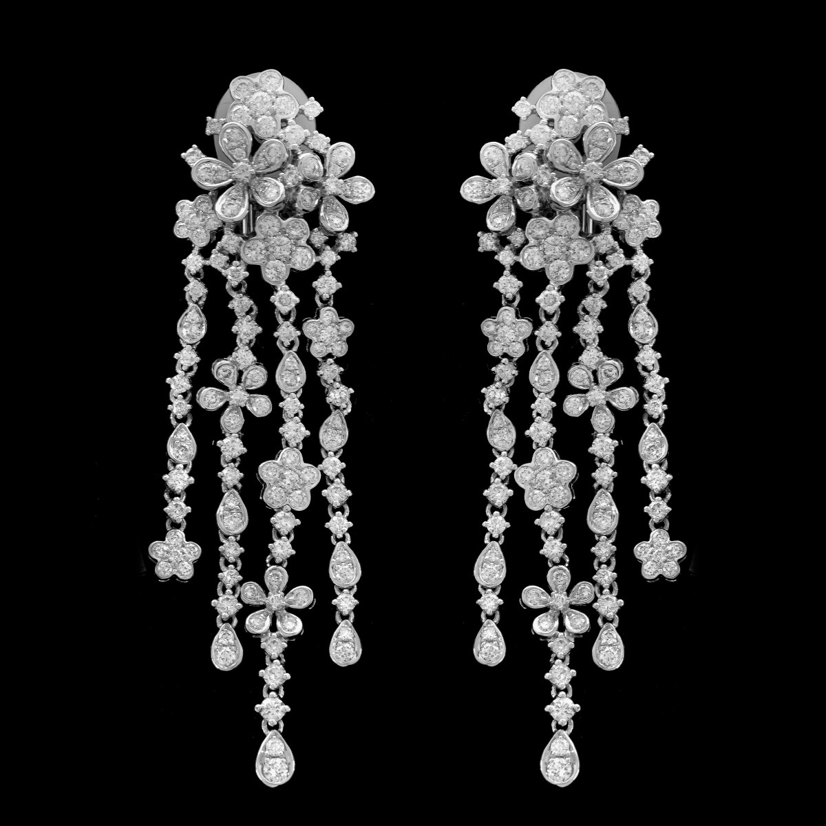 Diamond and 18K Earrings