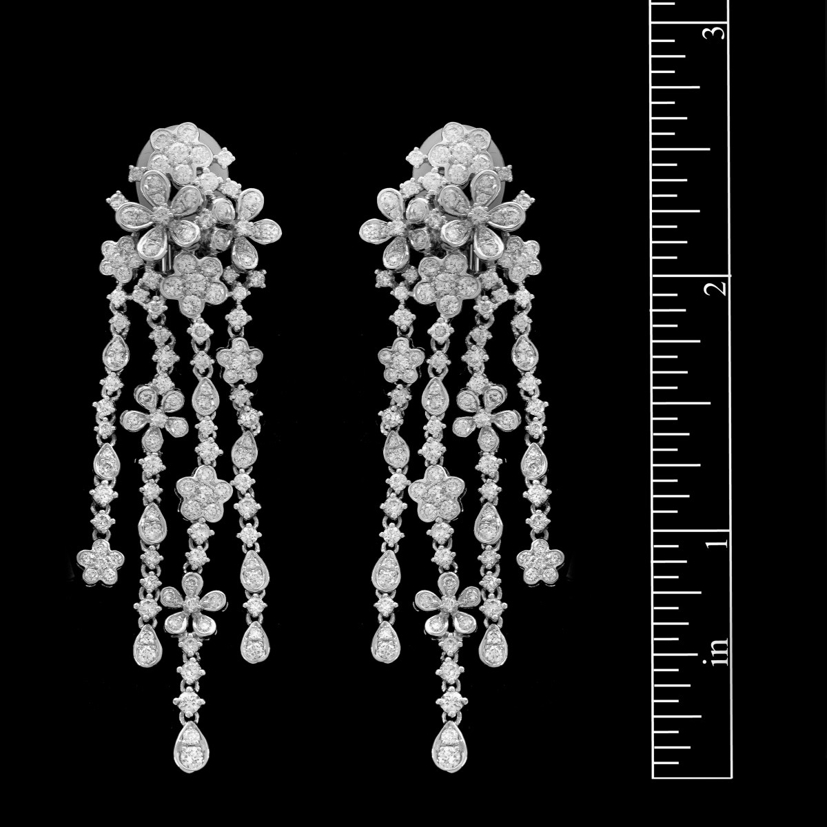 Diamond and 18K Earrings