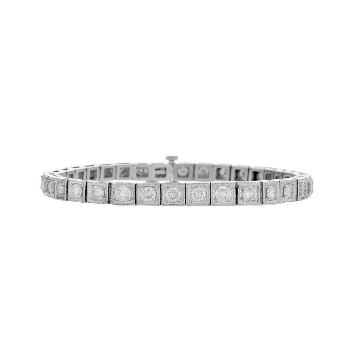 Diamond and 14K Tennis Bracelet