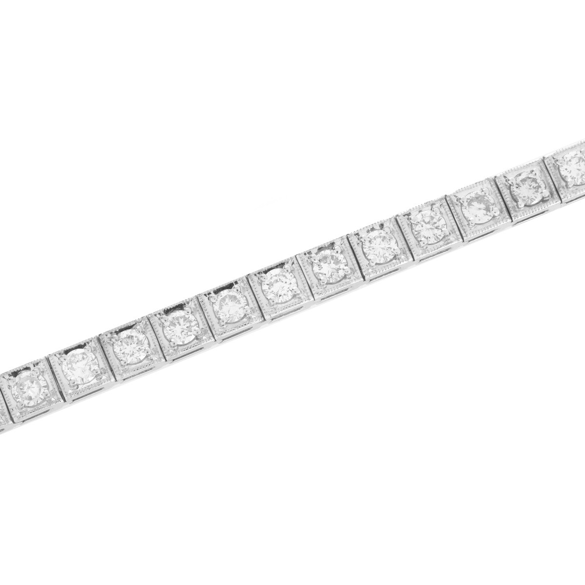 Diamond and 14K Tennis Bracelet