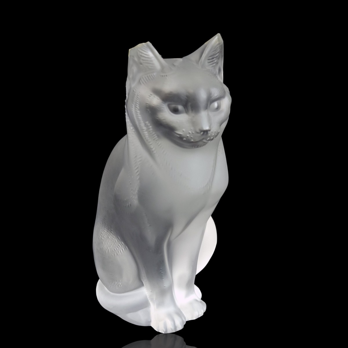 Lalique "Seated Cat" Figurine