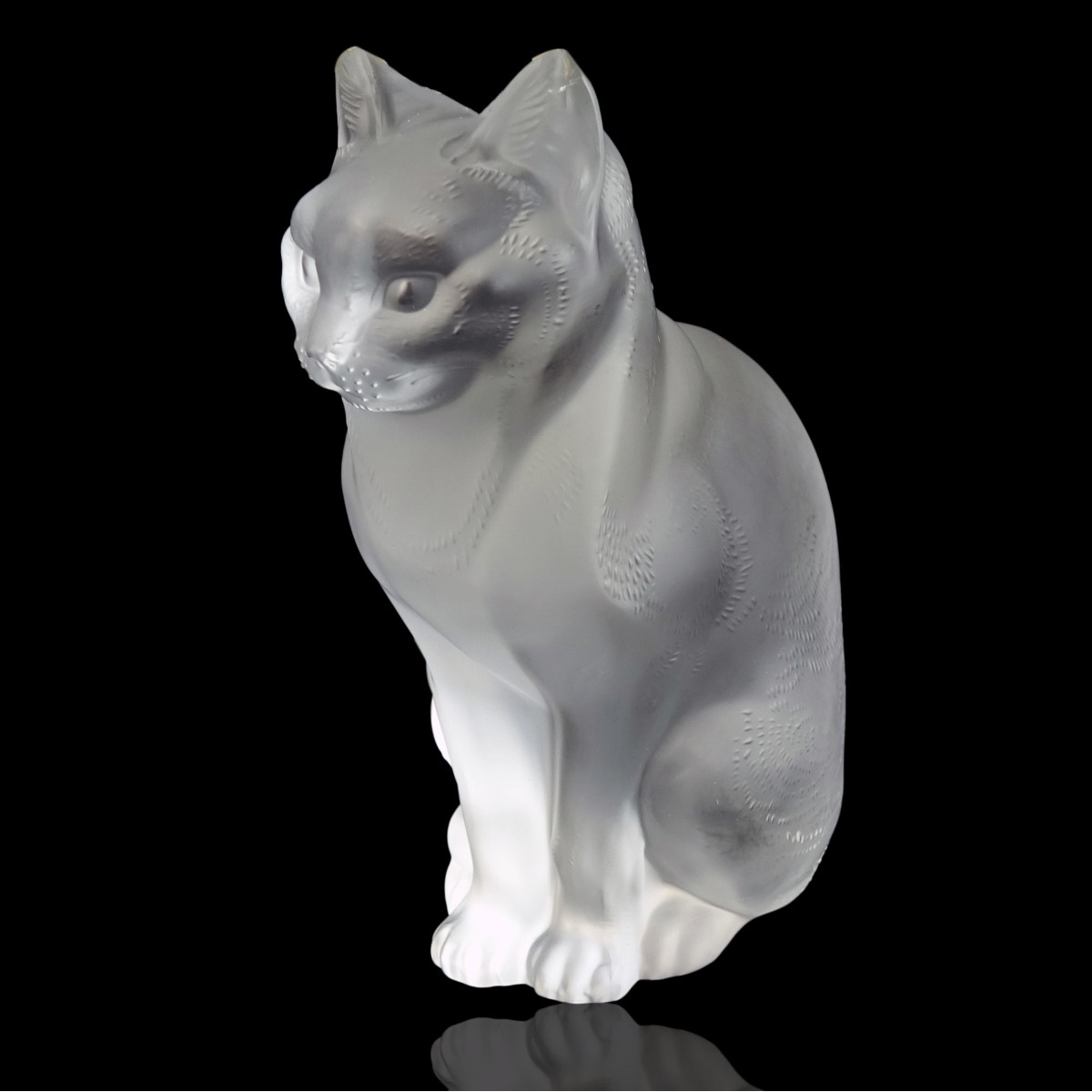 Lalique "Seated Cat" Figurine