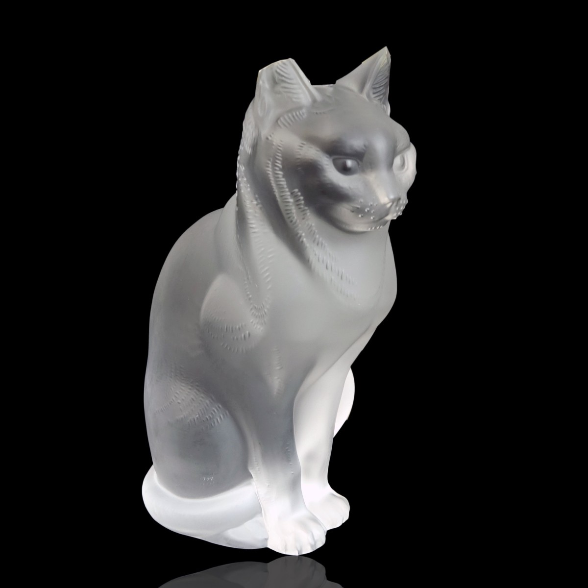 Lalique "Seated Cat" Figurine