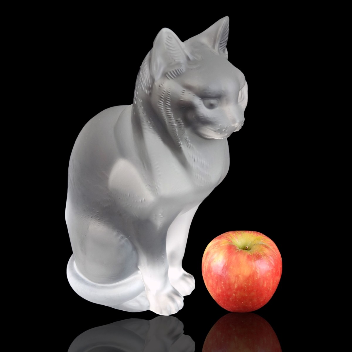 Lalique "Seated Cat" Figurine