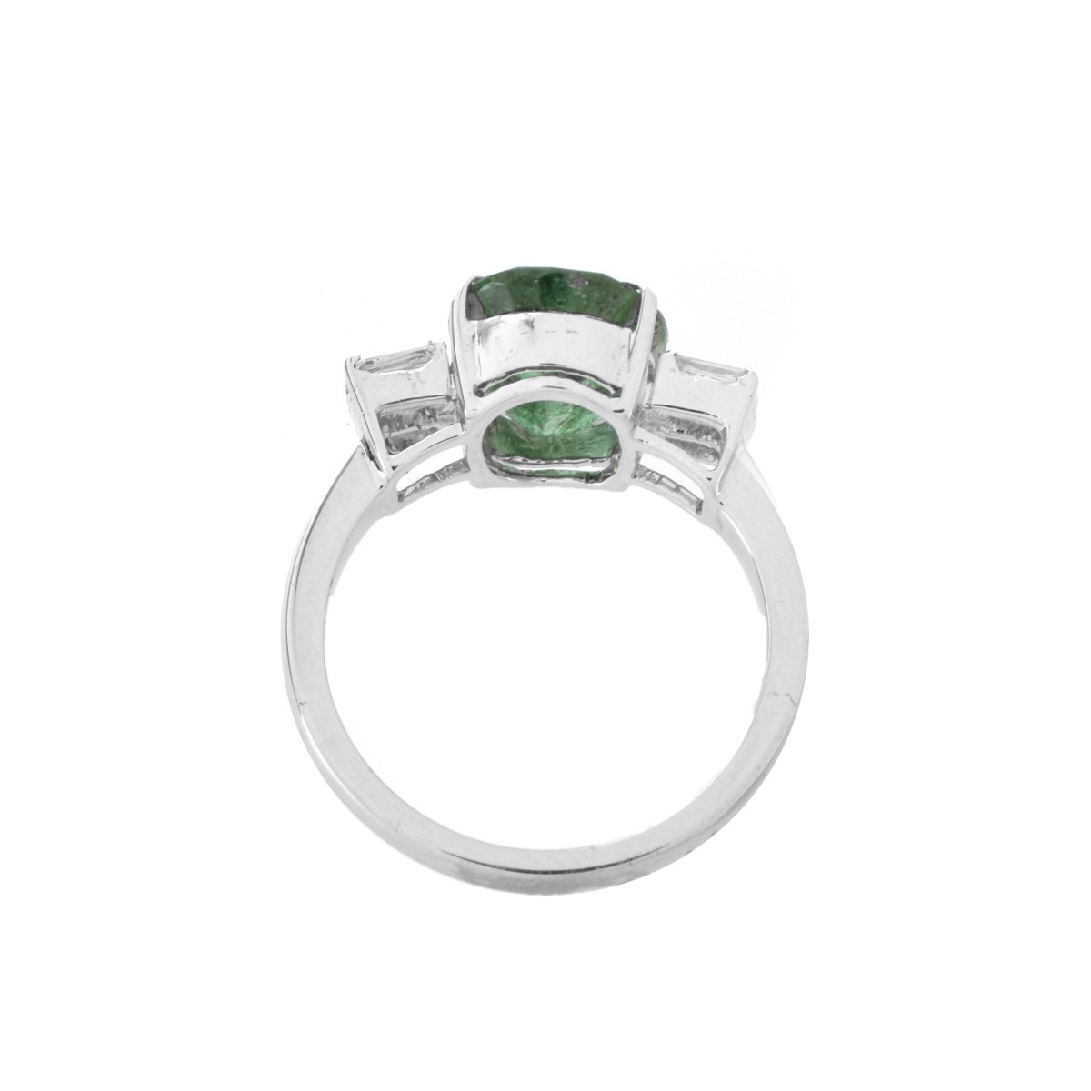 AGL Emerald, Diamond and 18K Ring