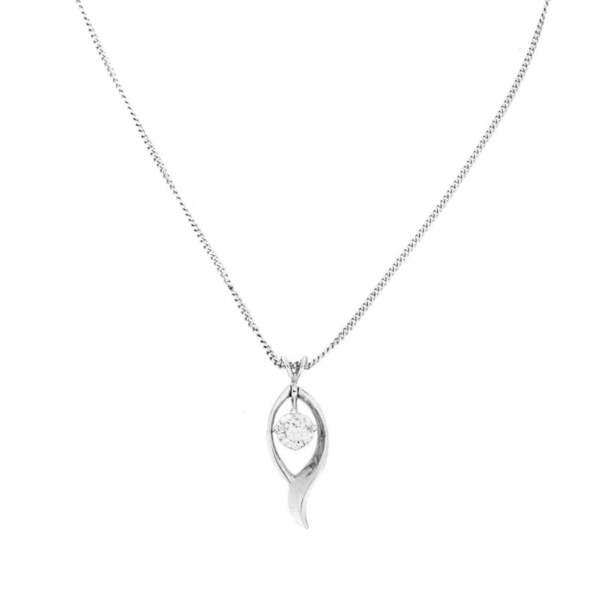 Diamond and 14K Necklace