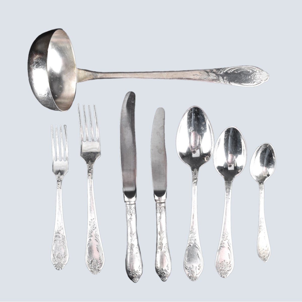 Melchior Louis XV Russian Silverplate Flatware