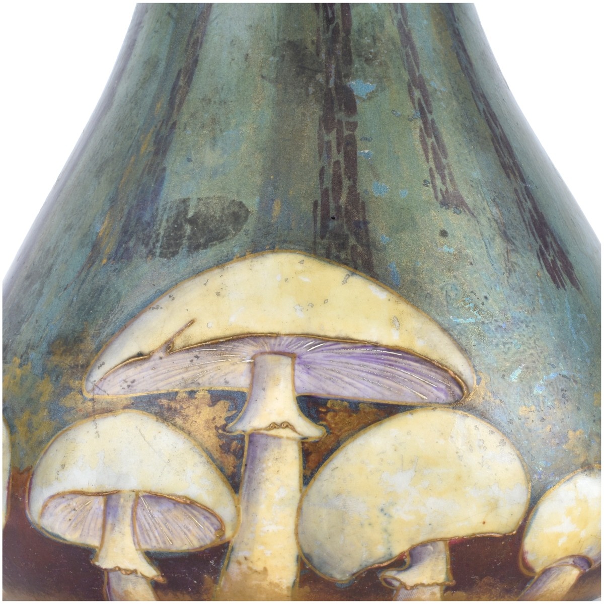 Amphora Turn Teplitz Mushroom Pottery Vase