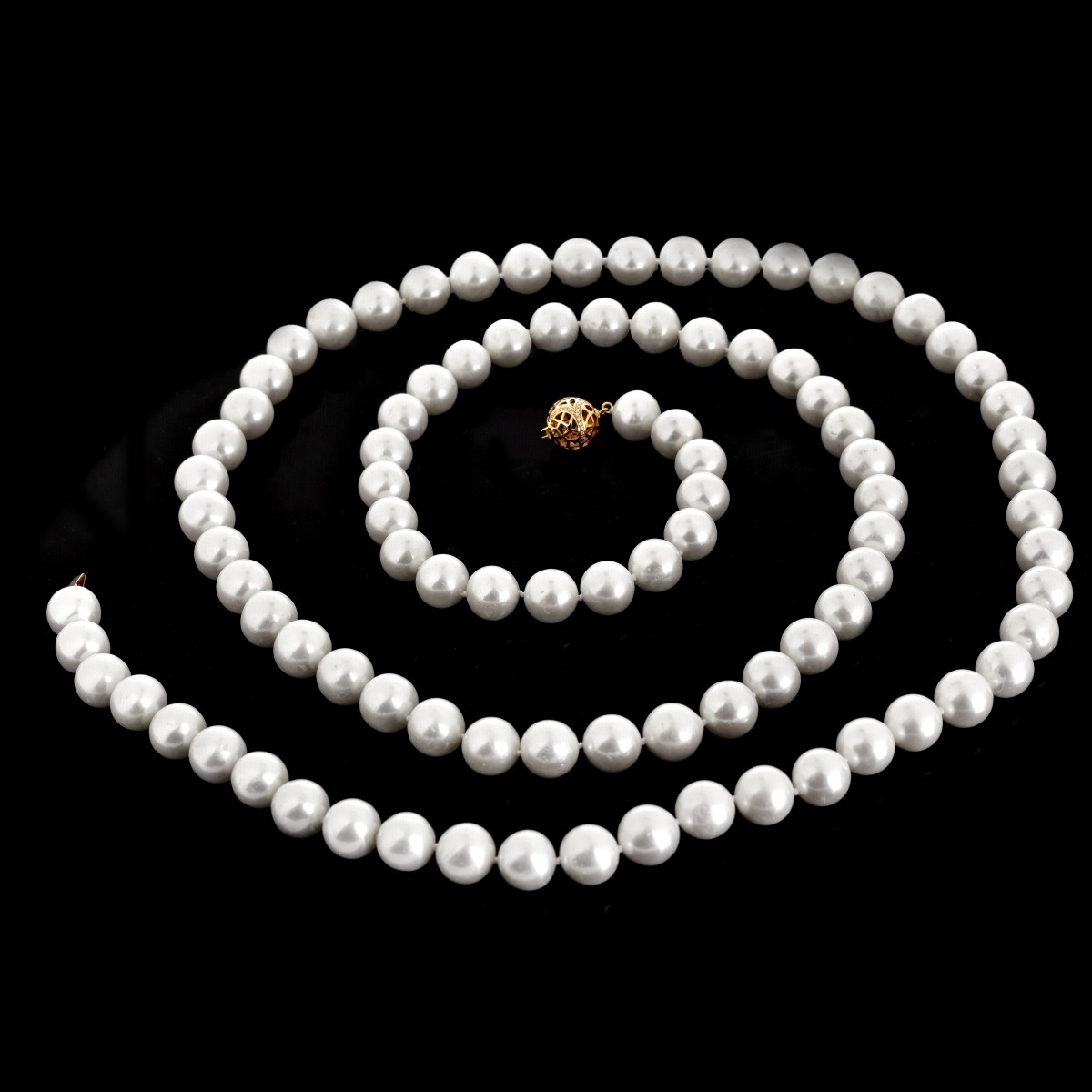 48" L 12mm Pearl Necklace