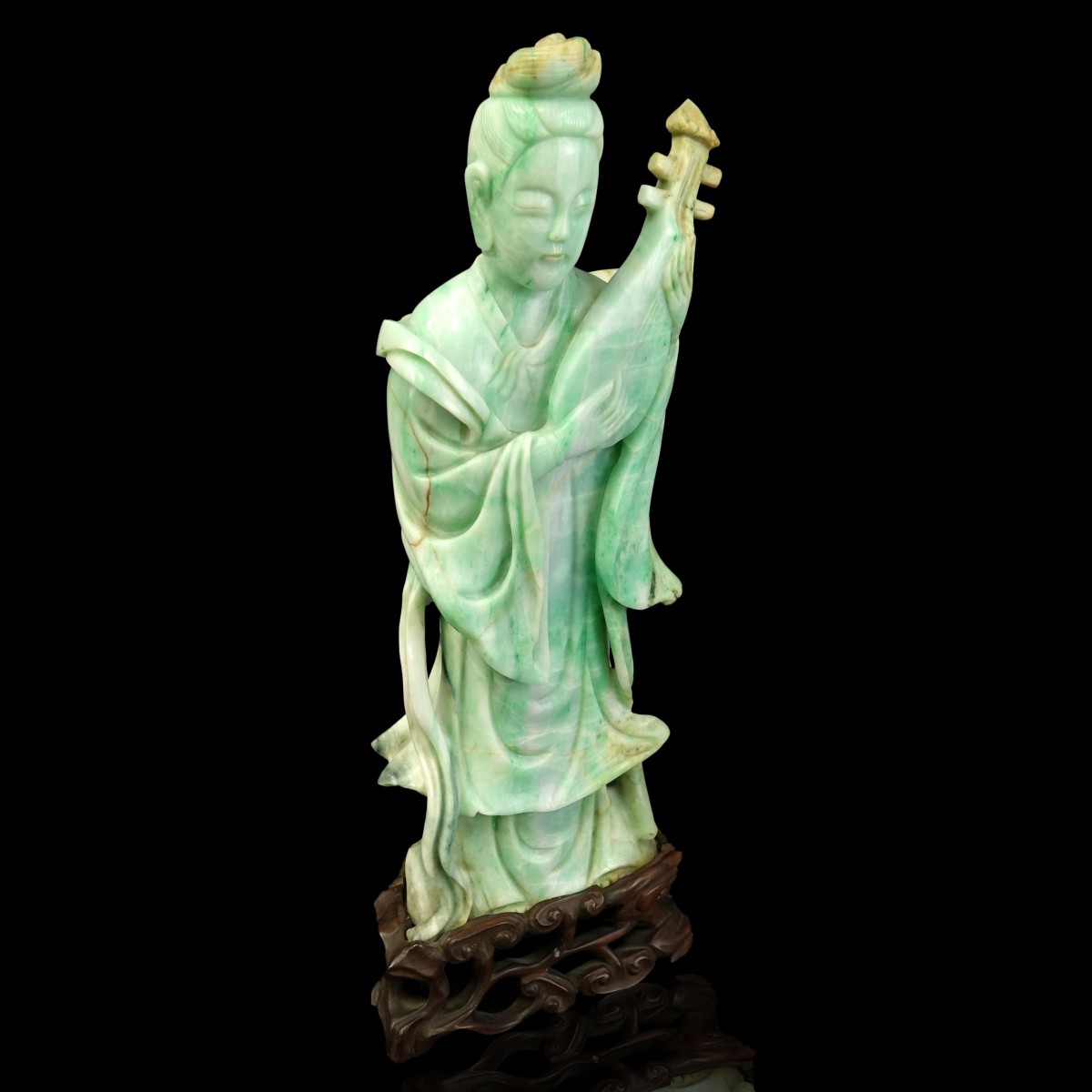 Chinese Carved Jade Guanyin