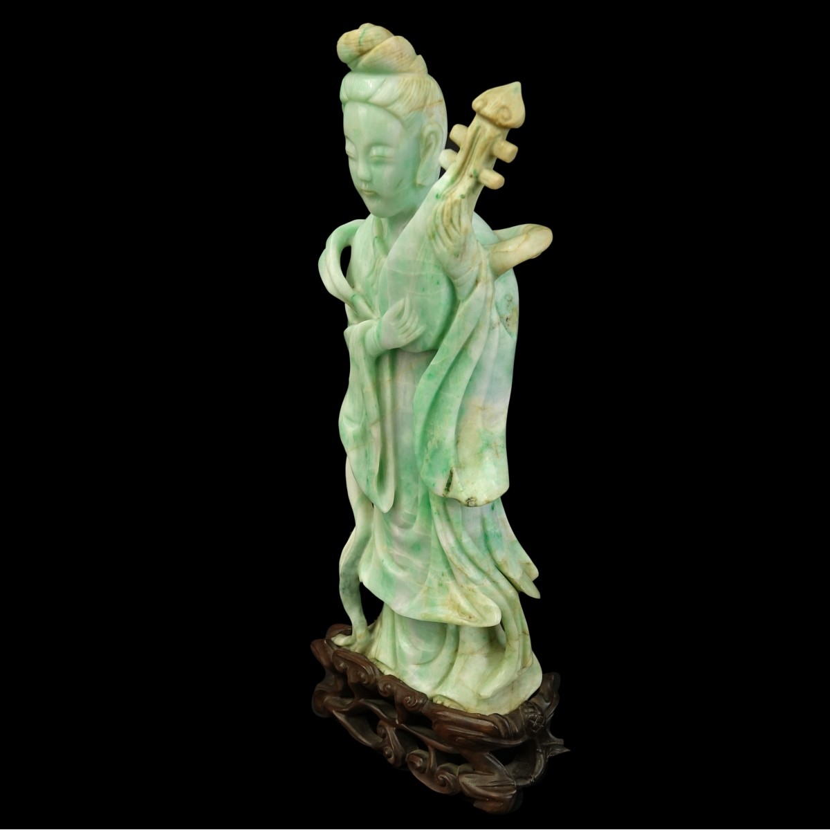 Chinese Carved Jade Guanyin