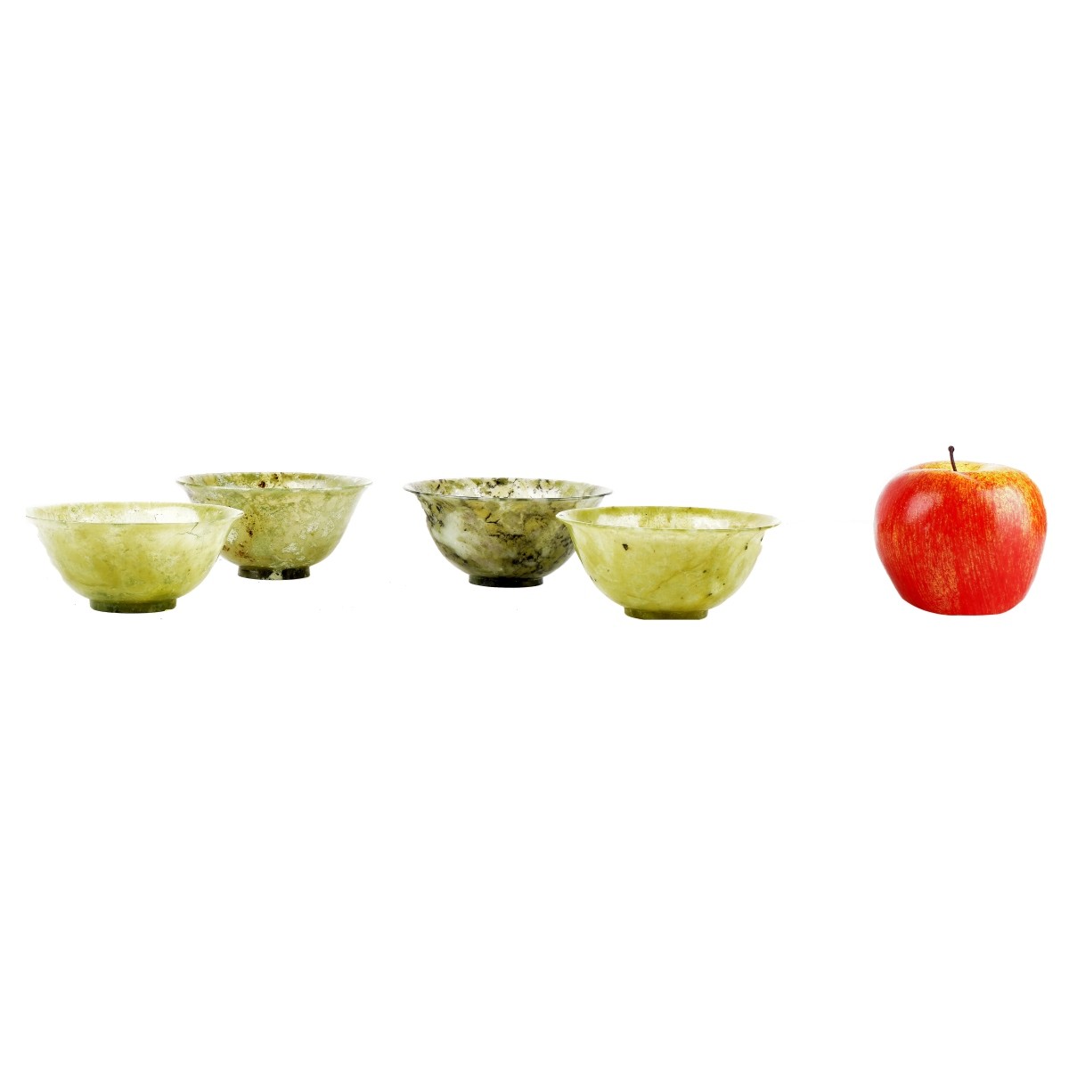 Four Chinese Jade Bowls