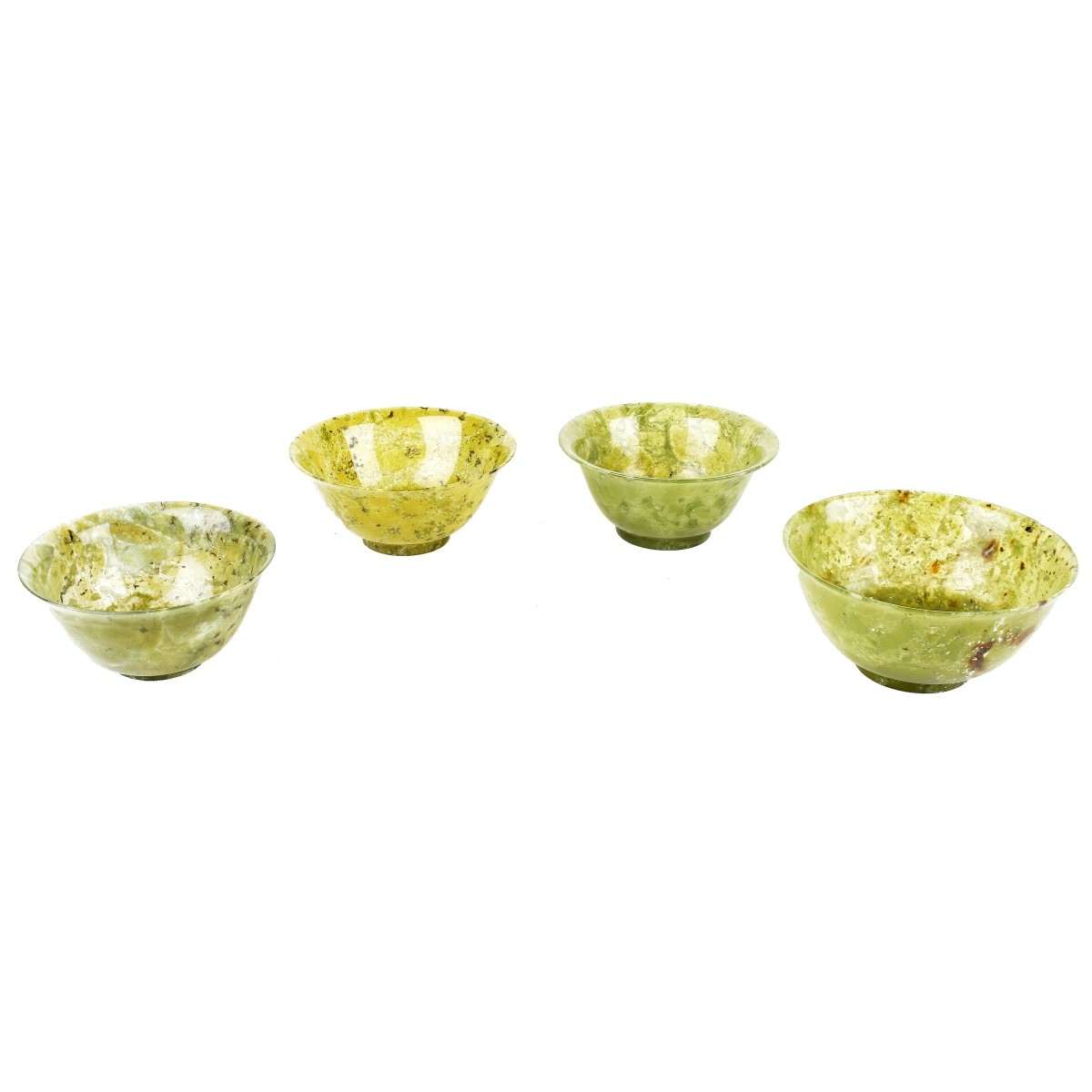 Four Chinese Jade Bowls