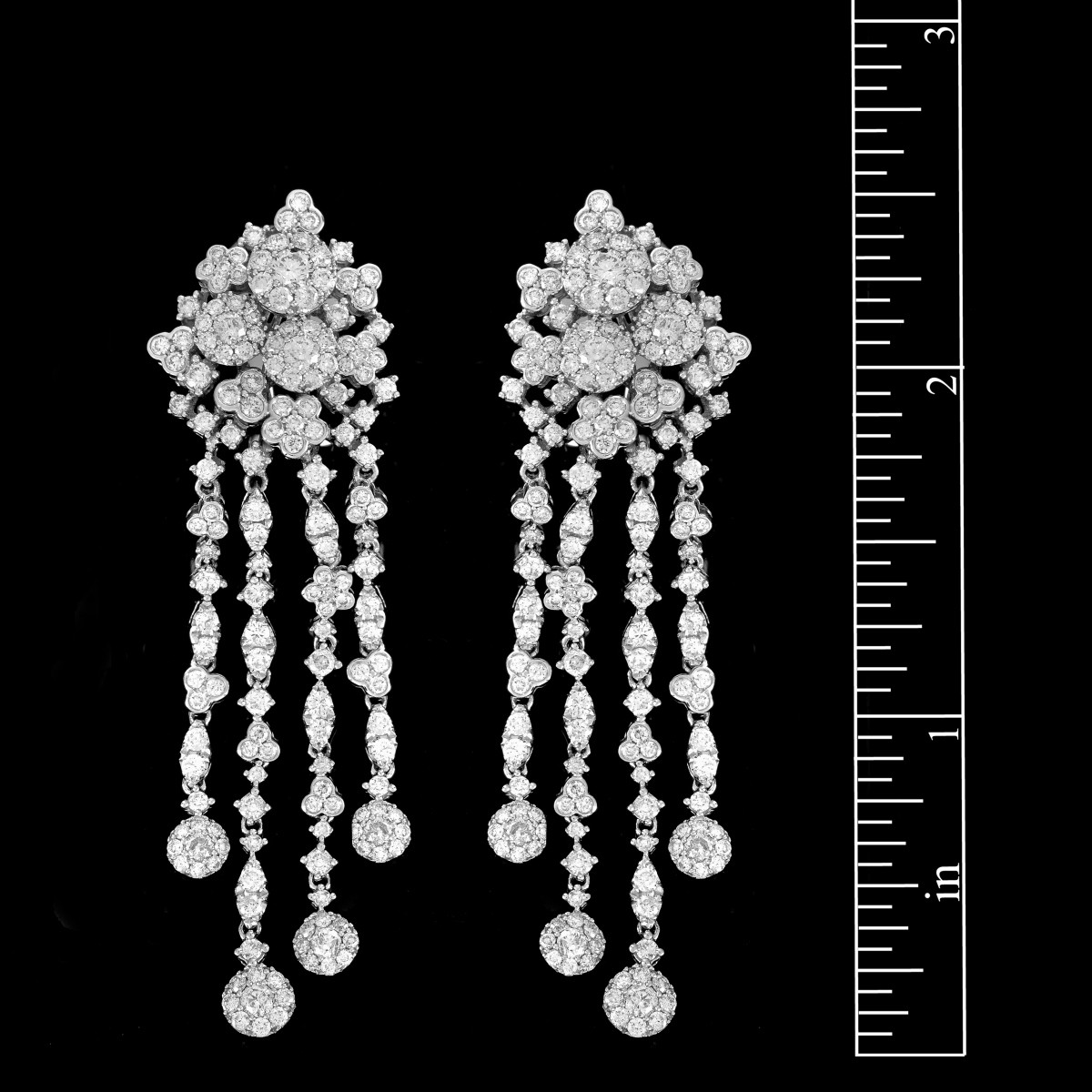 Diamond and 18K Earrings