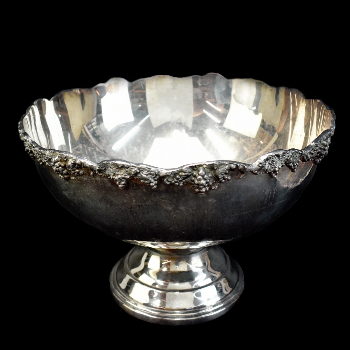 Silver Plate Punch Bowl Set