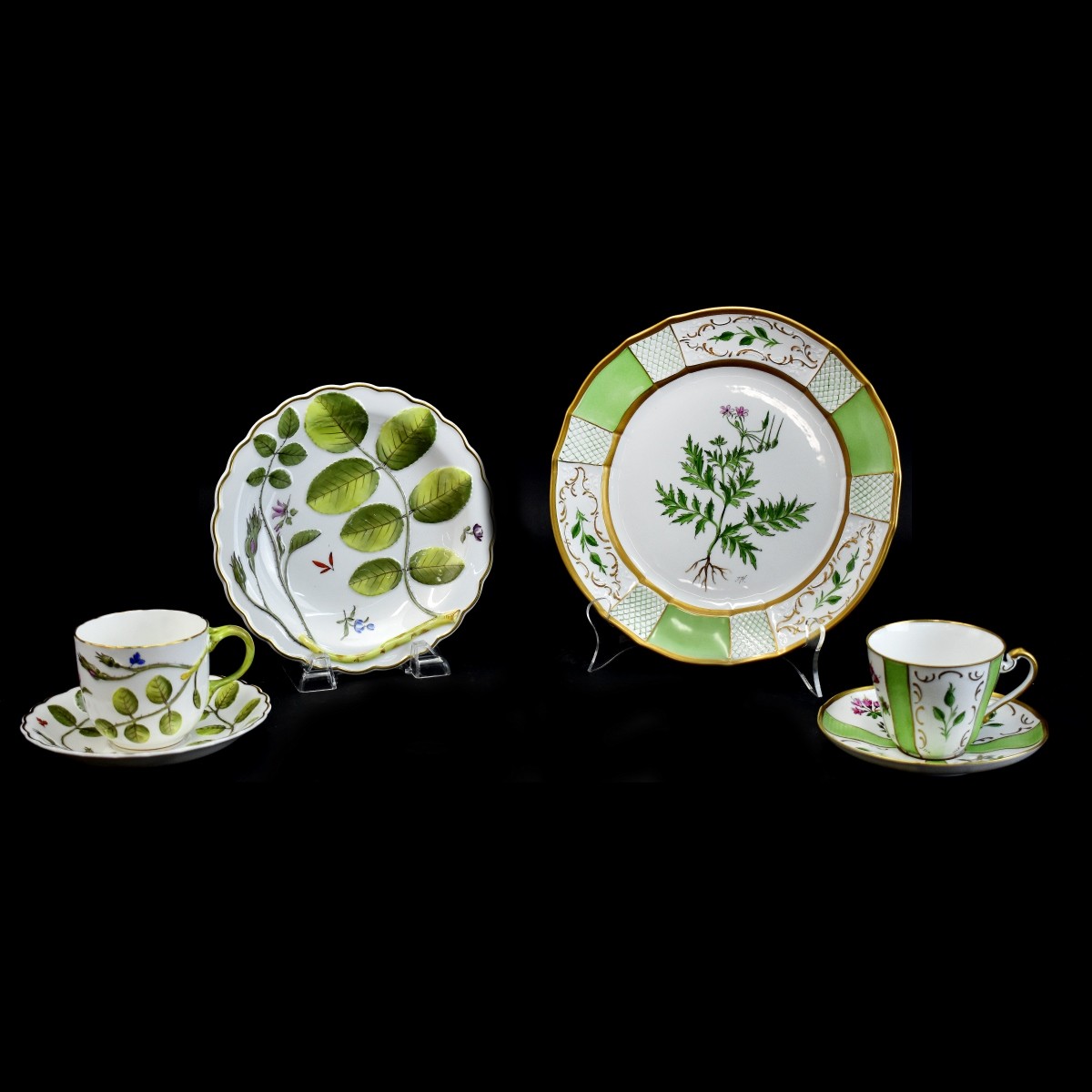 2 Porcelain Luncheon Sets