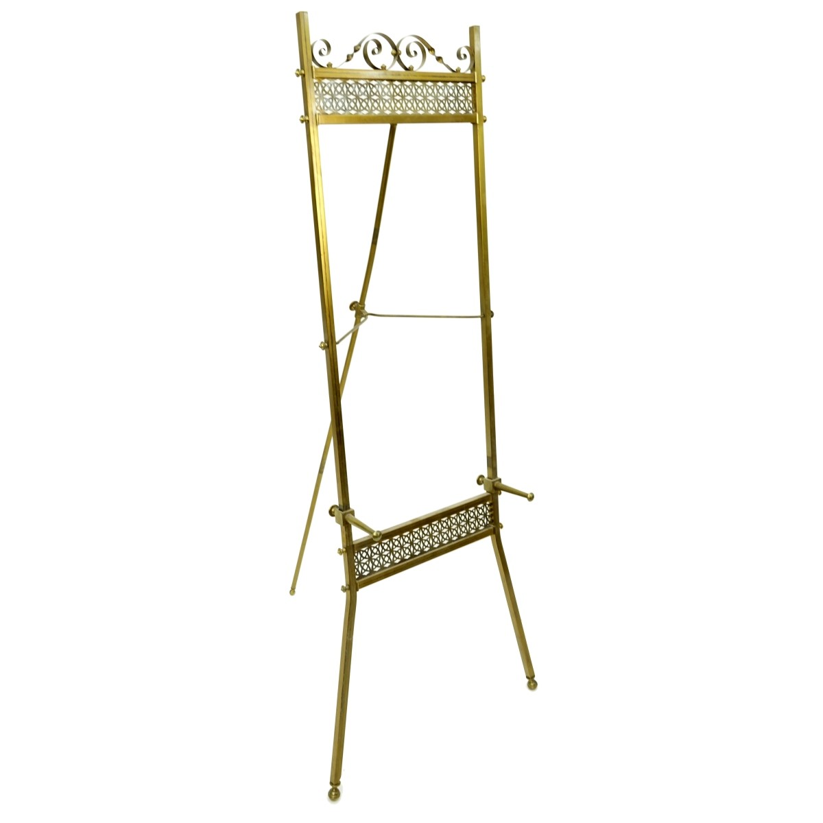 Brass Pierced Adjustable Easel