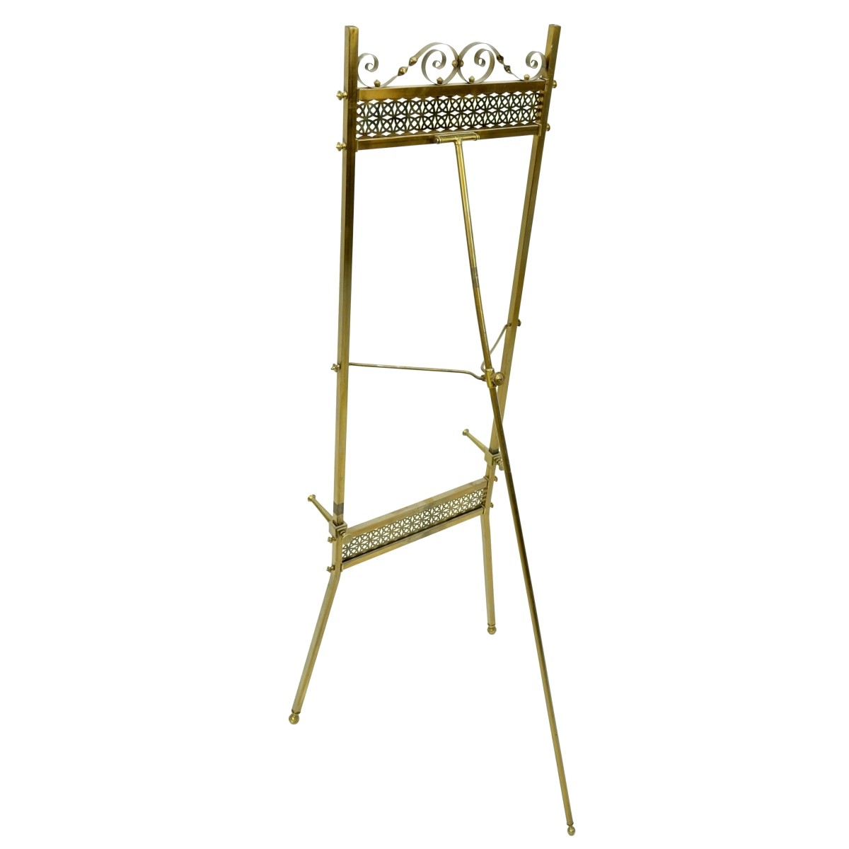 Brass Pierced Adjustable Easel