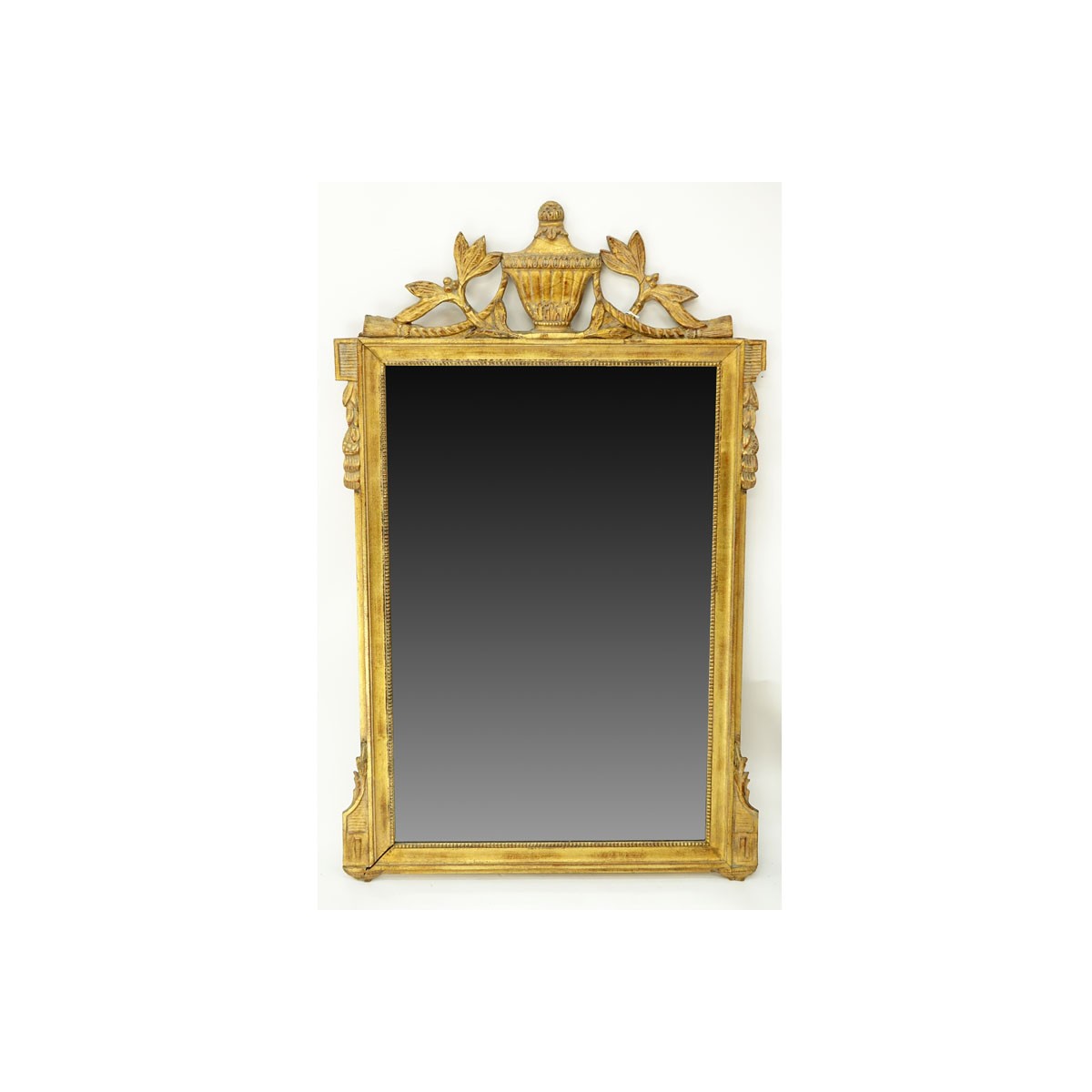 Vintage Italian Carved Gilt Wood Mirror