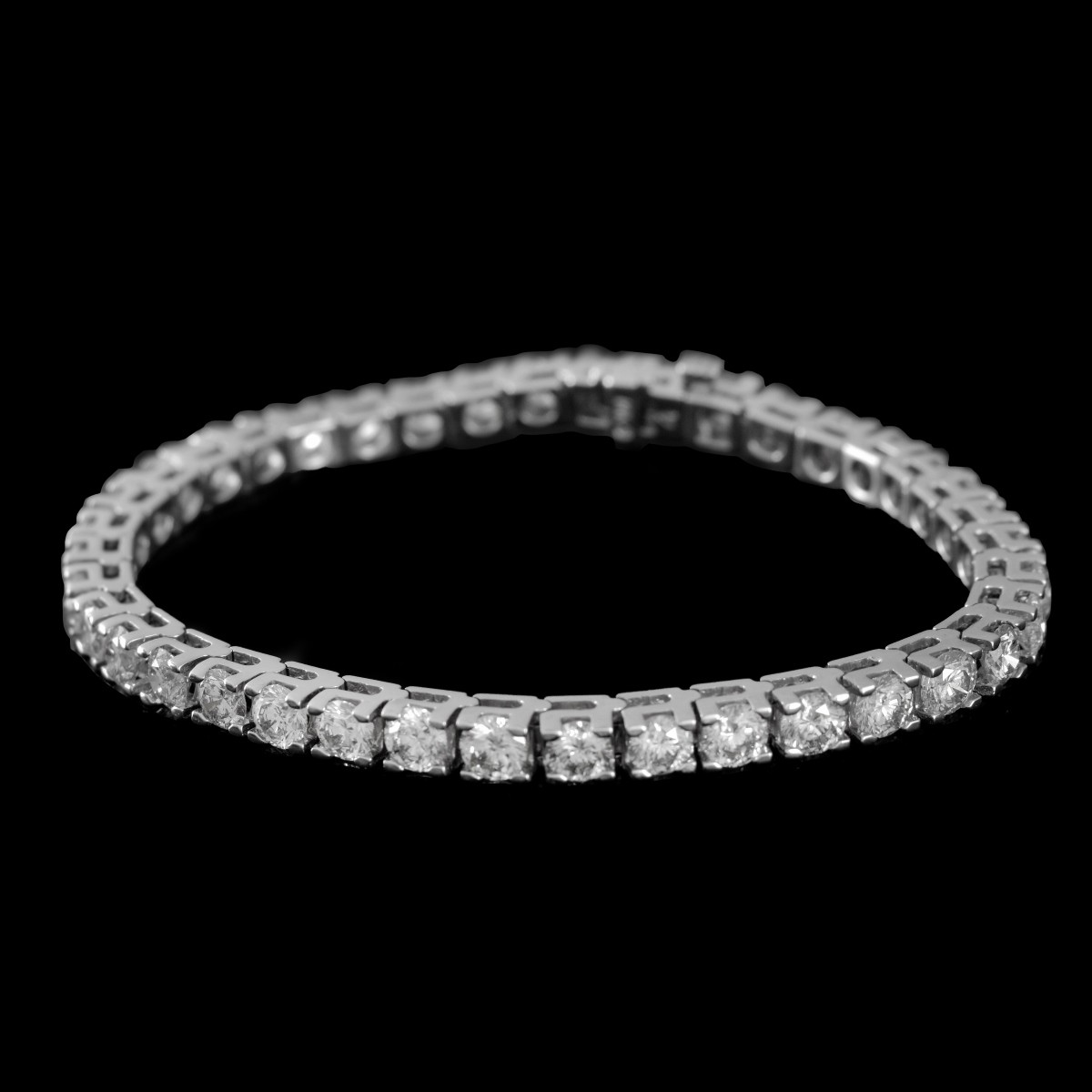 Vintage Diamond and 14K Line Bracelet