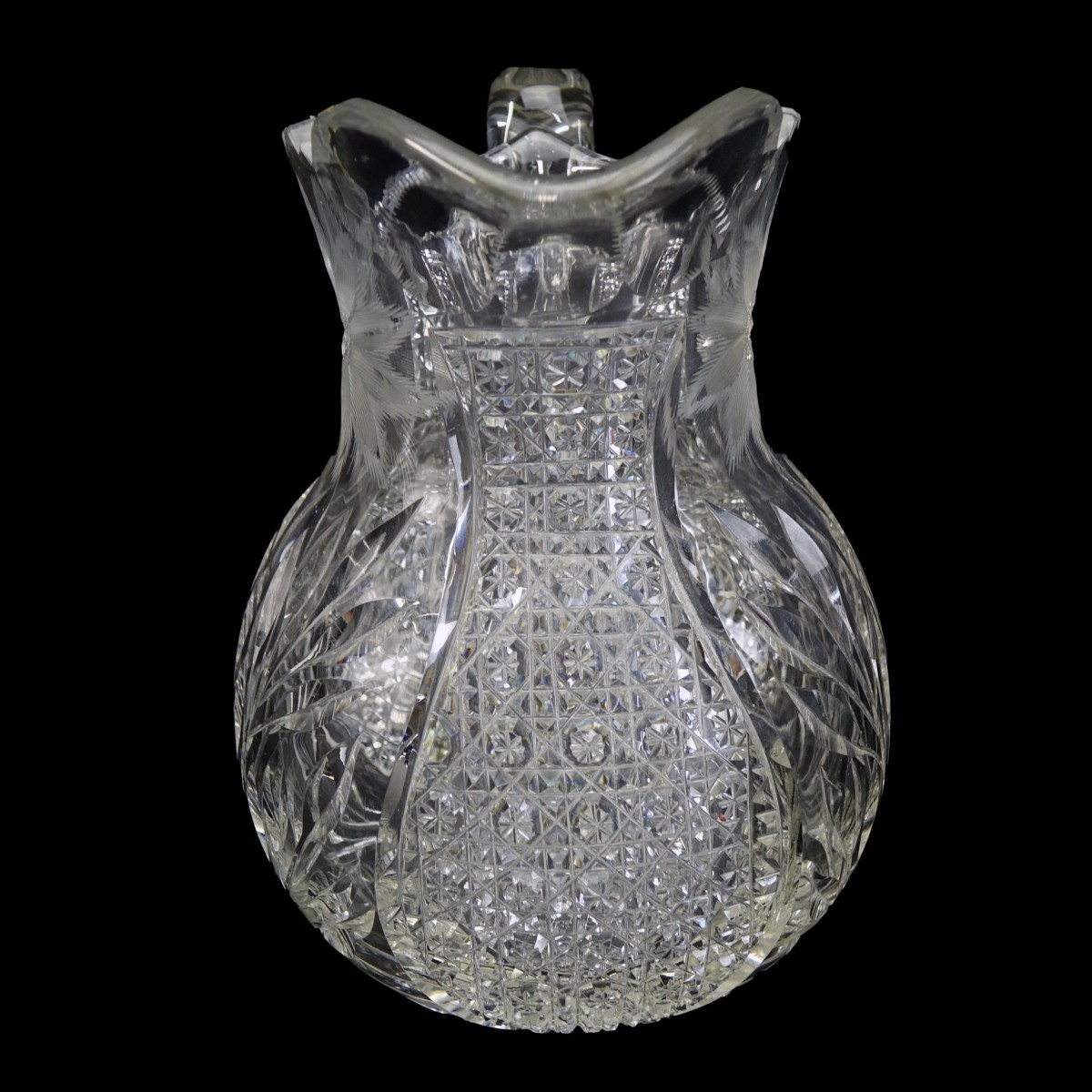 American Brilliant Cut Crystal Pitcher