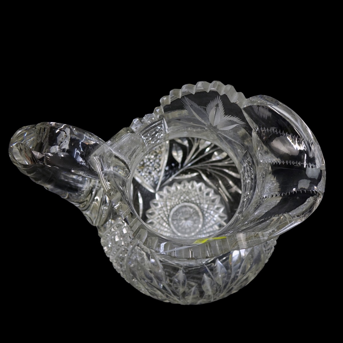 American Brilliant Cut Crystal Pitcher