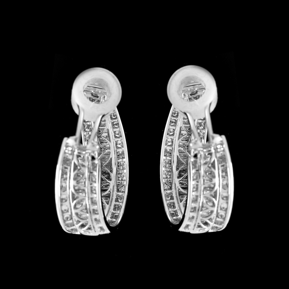 Diamond and 18K Earrings