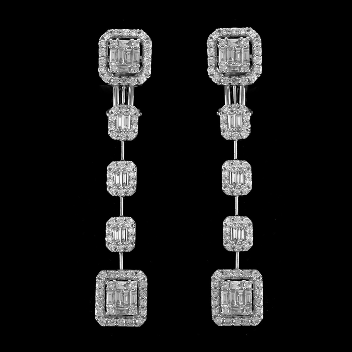 Diamond and 18K Earrings