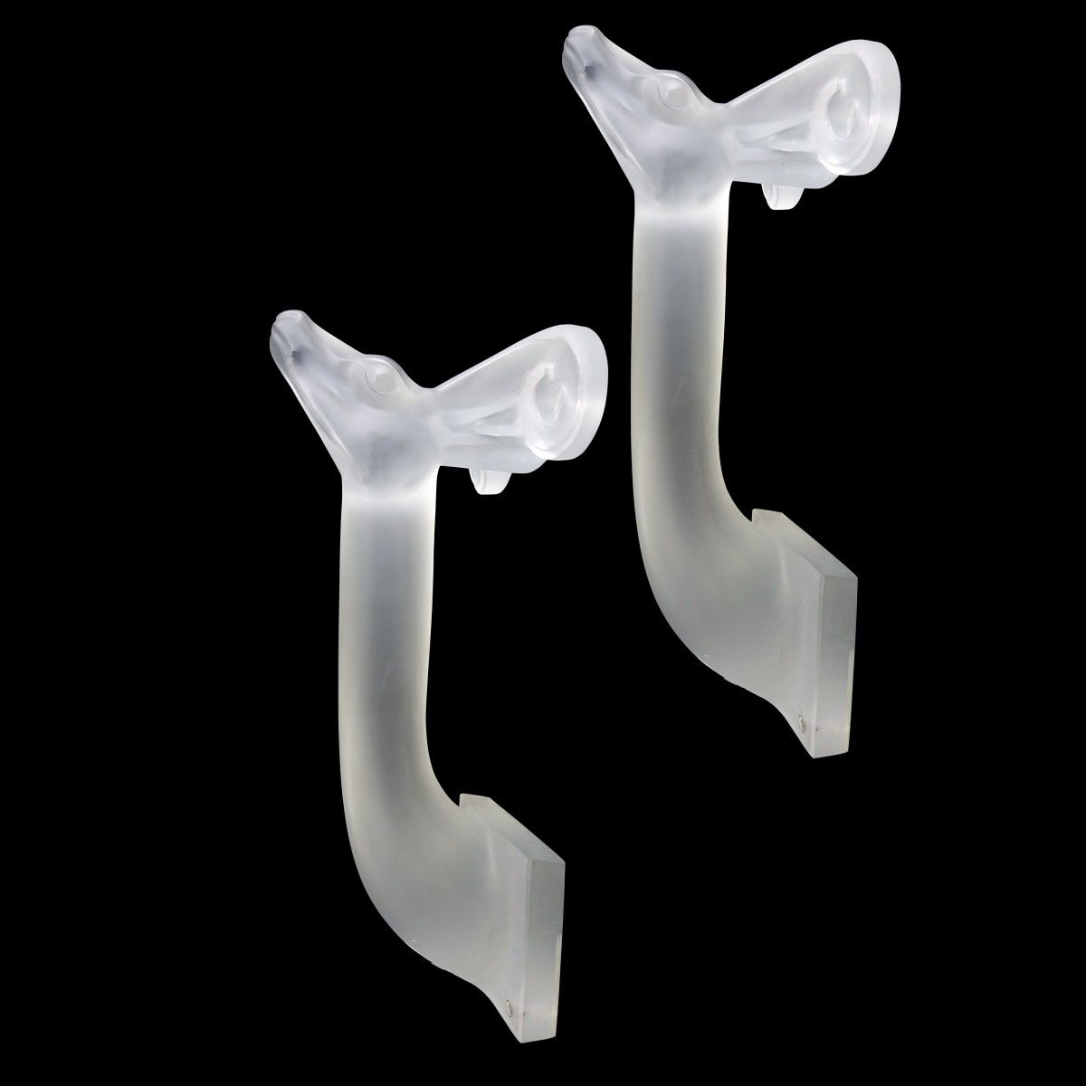 Pair of Lalique Wall Brackets