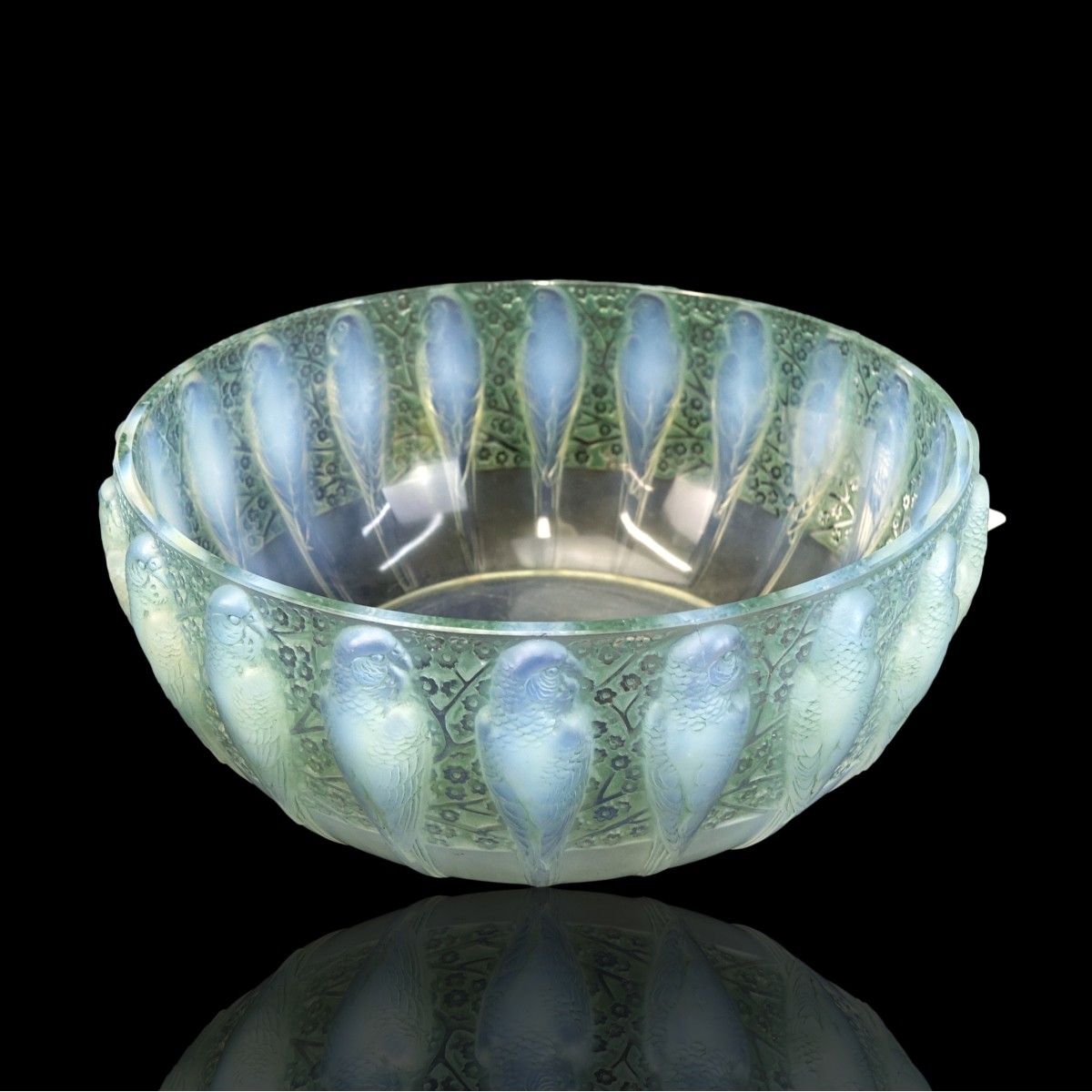 Rene Lalique "Perruches" Bowl