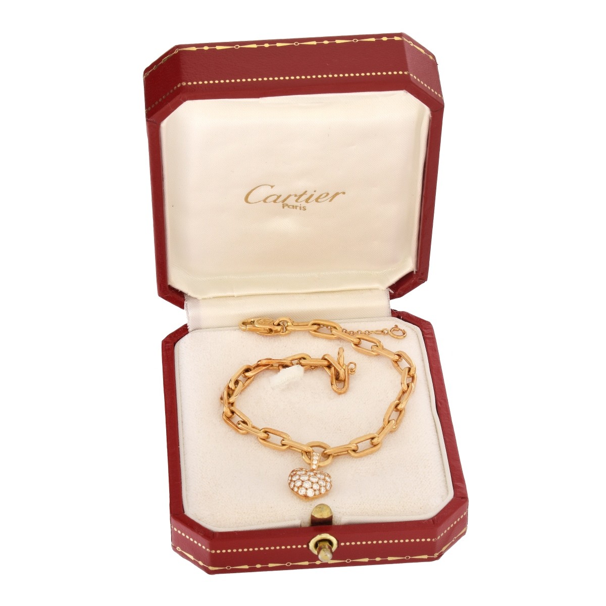 Cartier Diamond and 18K Charm Bracelet
