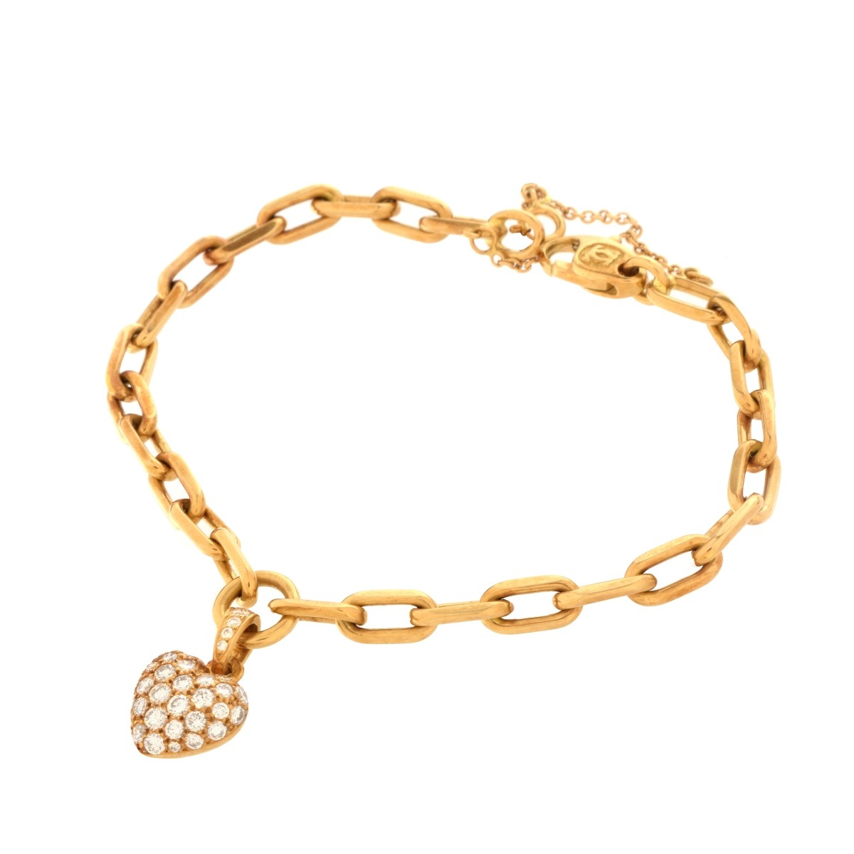 Cartier Diamond and 18K Charm Bracelet